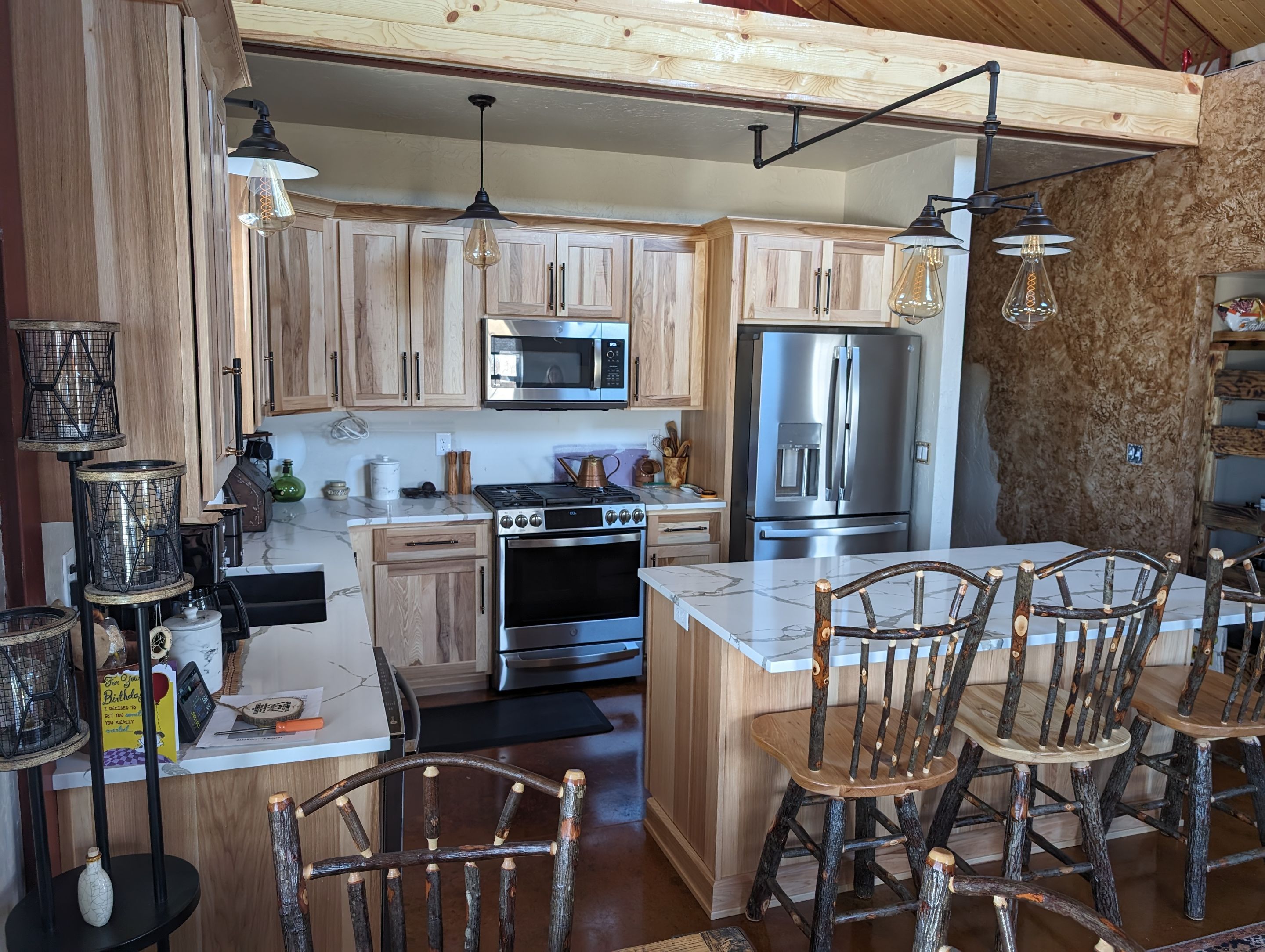 A Recent Barndominium Kitchen by Kitchen Works LLC