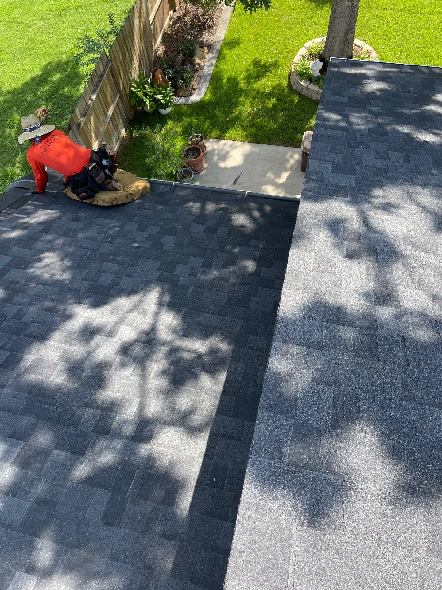 Residential Roofing Installation using Owen's Corning Duration (Lifetime) Shingles by Roof Repair Company