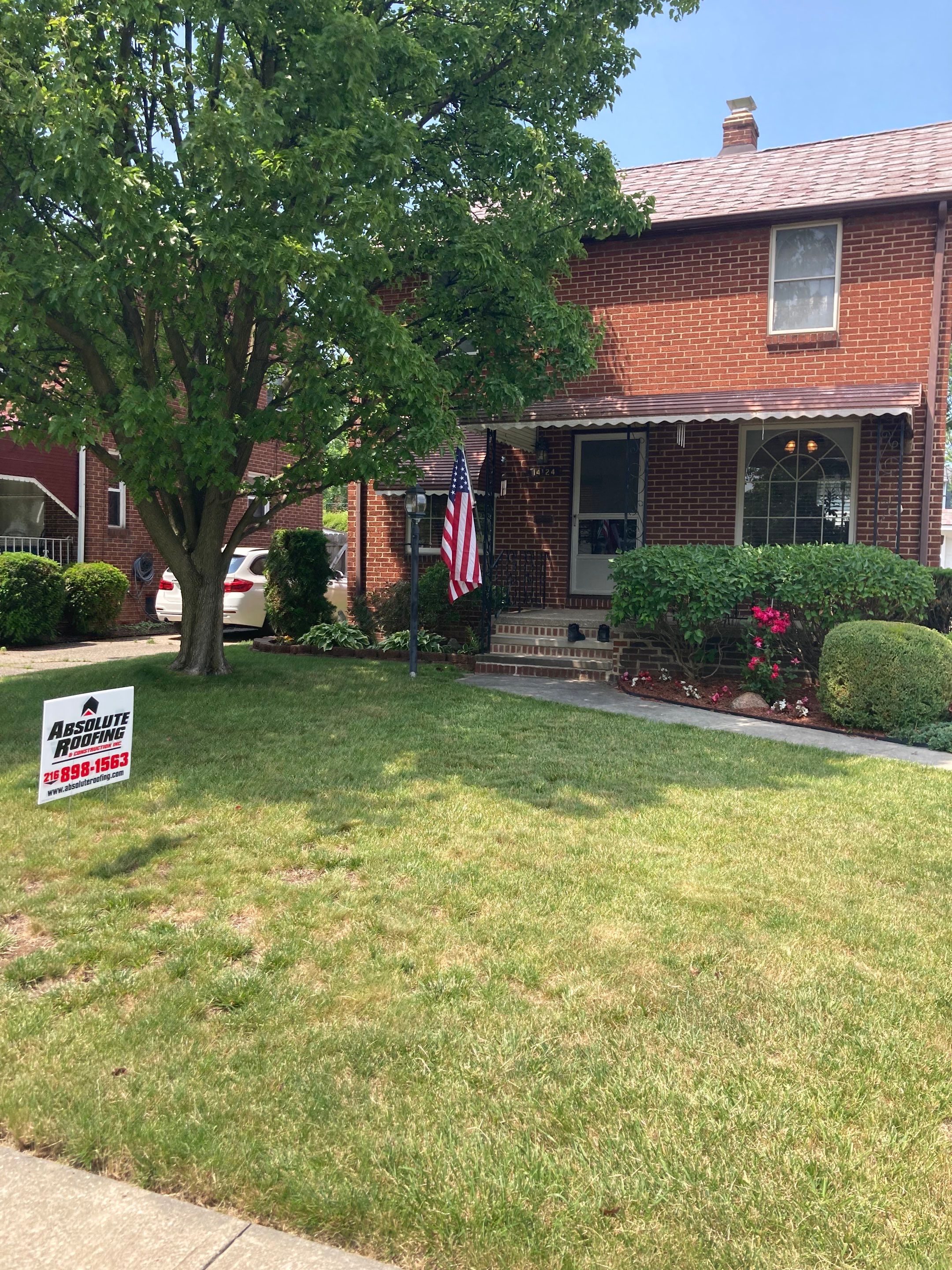 Residential Roof Replacement using Owens Corning Duration, Colonial Slate by Absolute Roofing and Construction