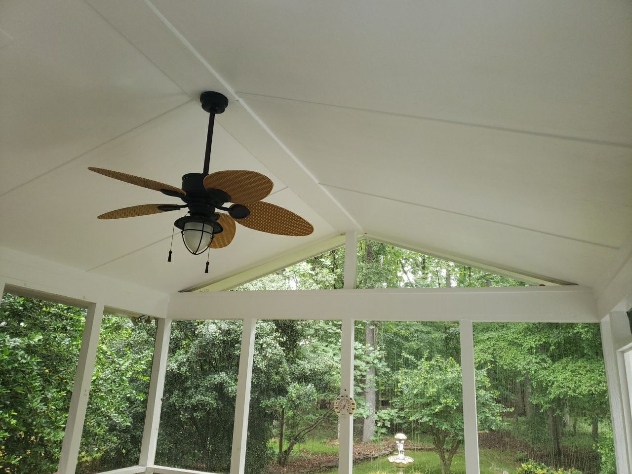 Deck clean using cleaner by G&H Home Tech Pros LLC