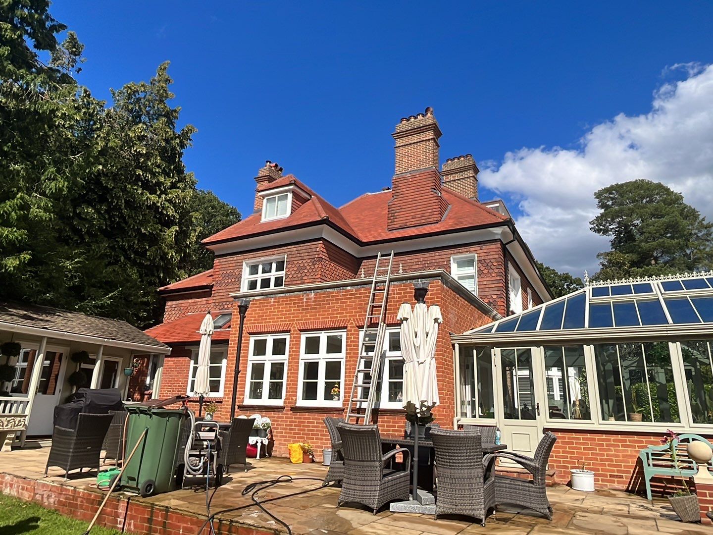 Exterior Clean - Roof - Pool  using Mosmatic FSC and Biocide by Ges Exterior Cleaning ltd
