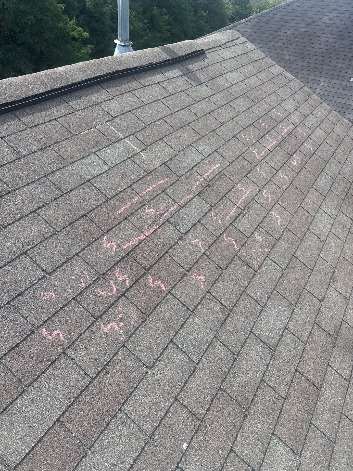 Roof replacement and interior repair by hail and wind damage by Just Brilliant Restoration JBR