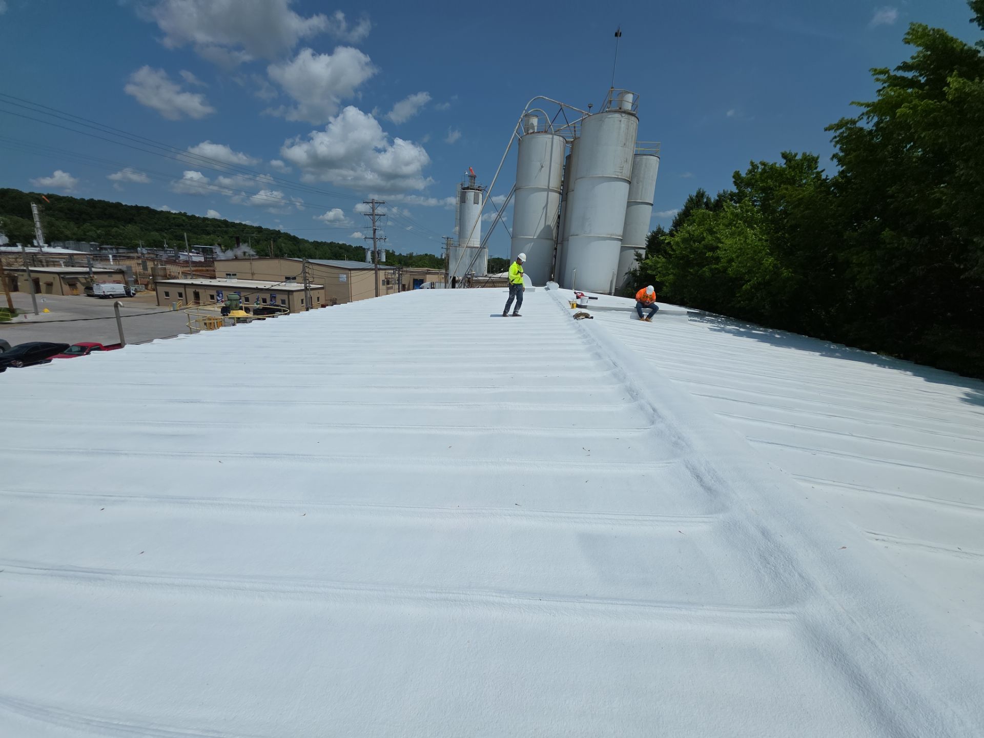Commercial SPF Foam & Coatings Restoration System  by Titan Commercial & Residential Roofing 