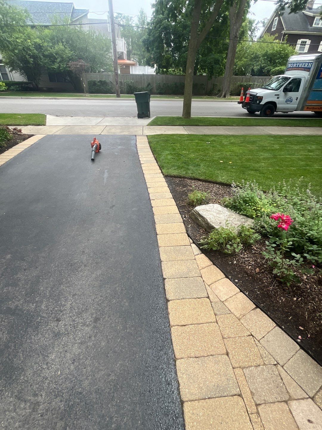 Brick paver clean, sand and seal.  using surebond SB-8700 by Northern Power Washing LLC.