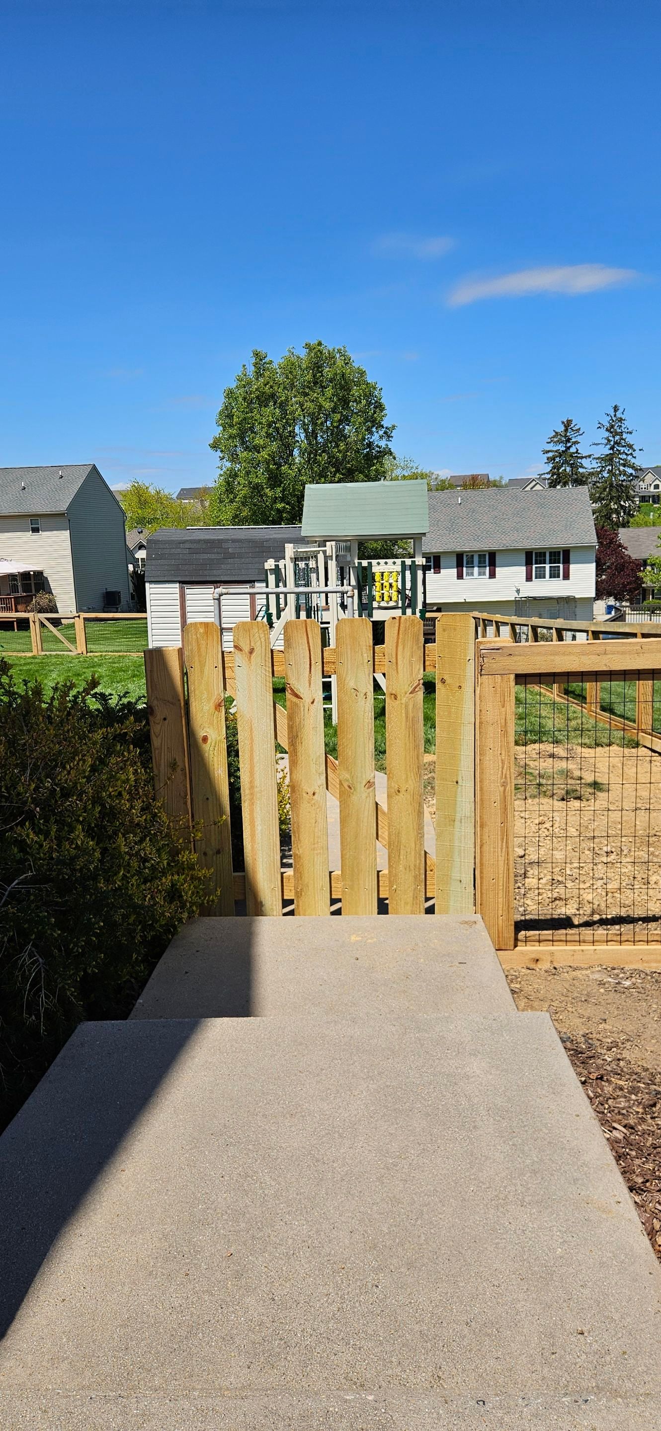 Picture Frame with Black Coated Wire by Kingdom Fence & Supply