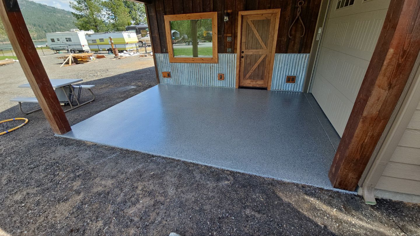 Patio Transformation using Shale Hybrid by Croc Coatings, LLC
