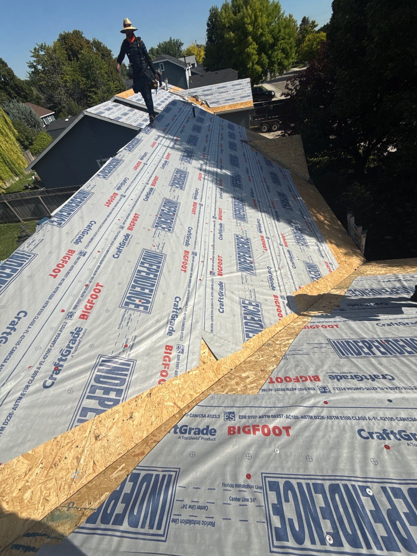 Full Residential Roof Replacement in Kuna Featuring Architectural Shingles by Olive Roofing
