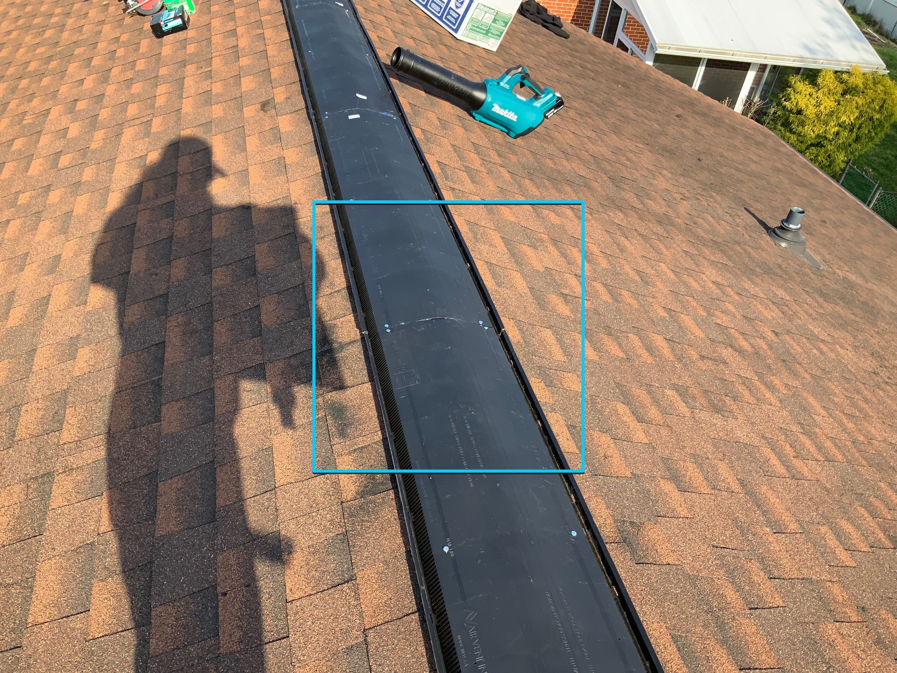 Residential Roofing Repair using Ridge Vent  by Alpha Design Services