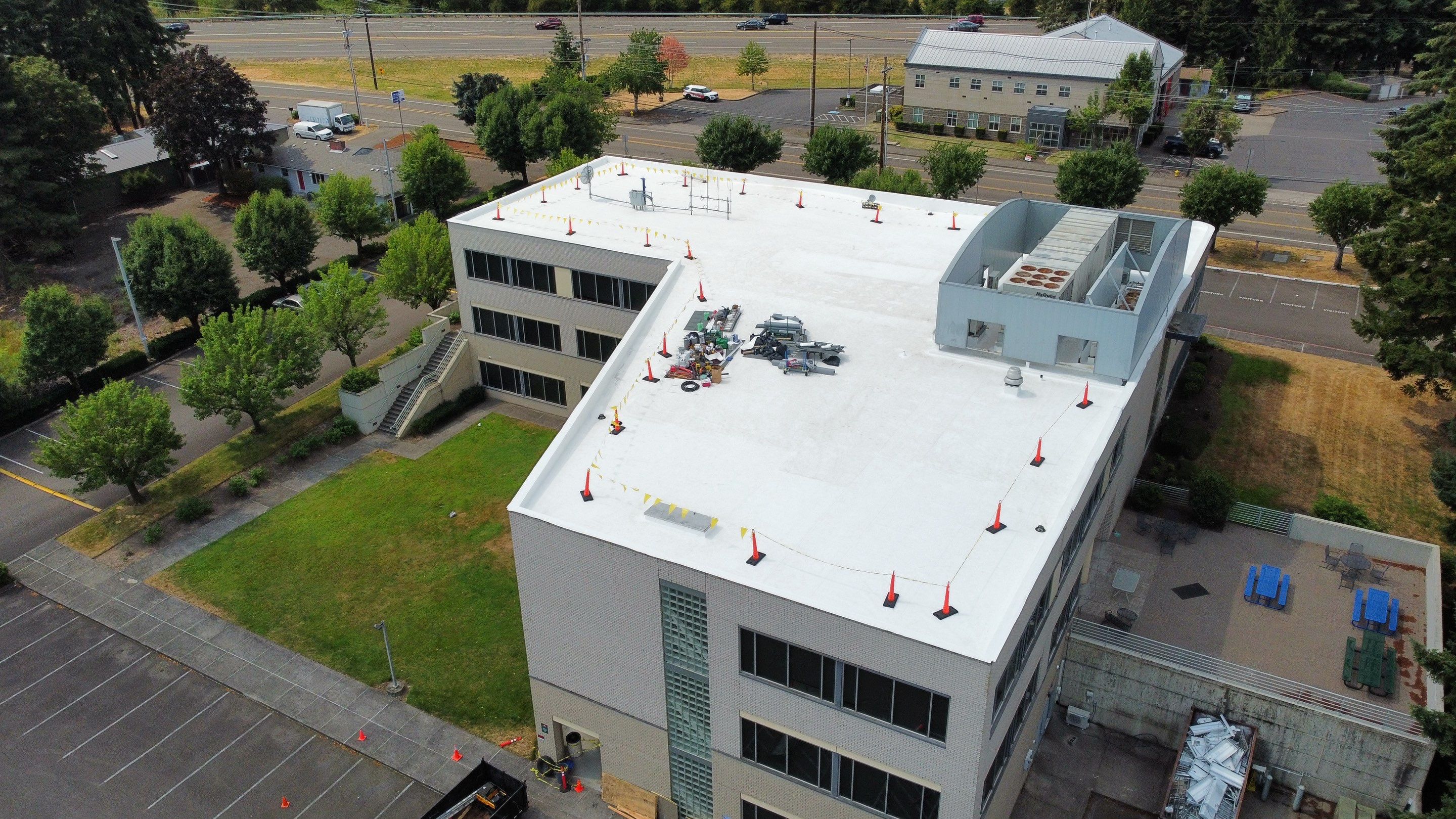 Commercial Roofing Replacement using TPO by Vitan Construction LLC 