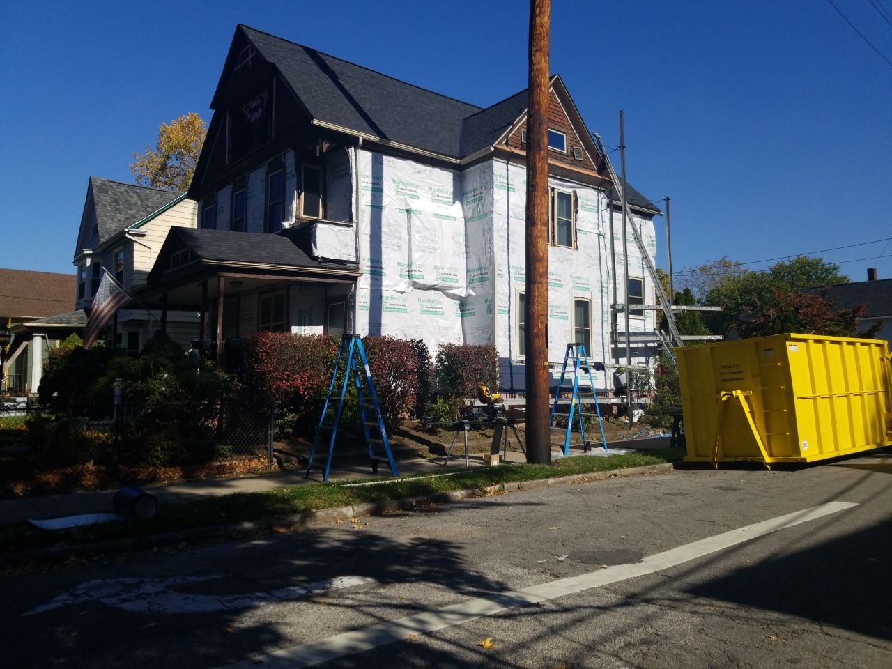 Fire damaged home in Tremont by Absolute Roofing and Construction