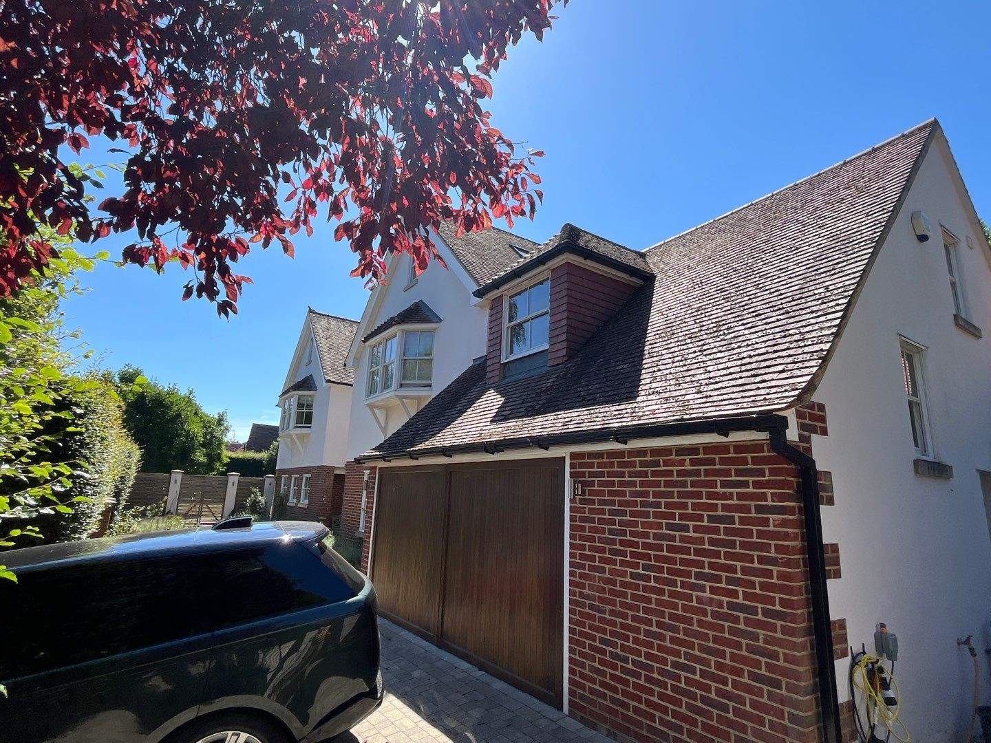 Roof Cleaning and Biocide Treatment using Honda 15lpm Low Pressure Washing Machine by Ges Exterior Cleaning ltd