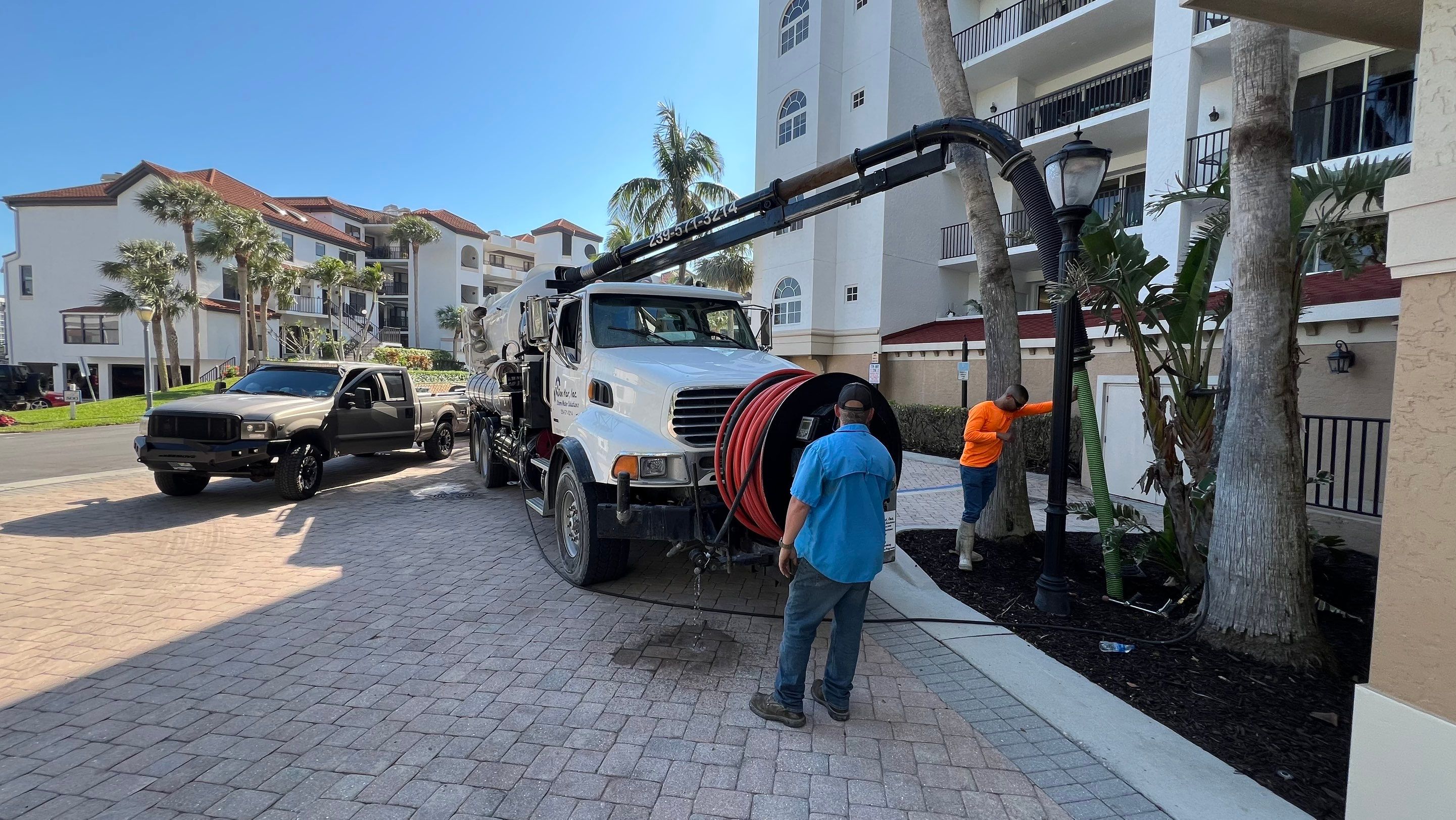 Condo Parking Garage Cleanup and Stormwater System Maintenance by APS Power & Water