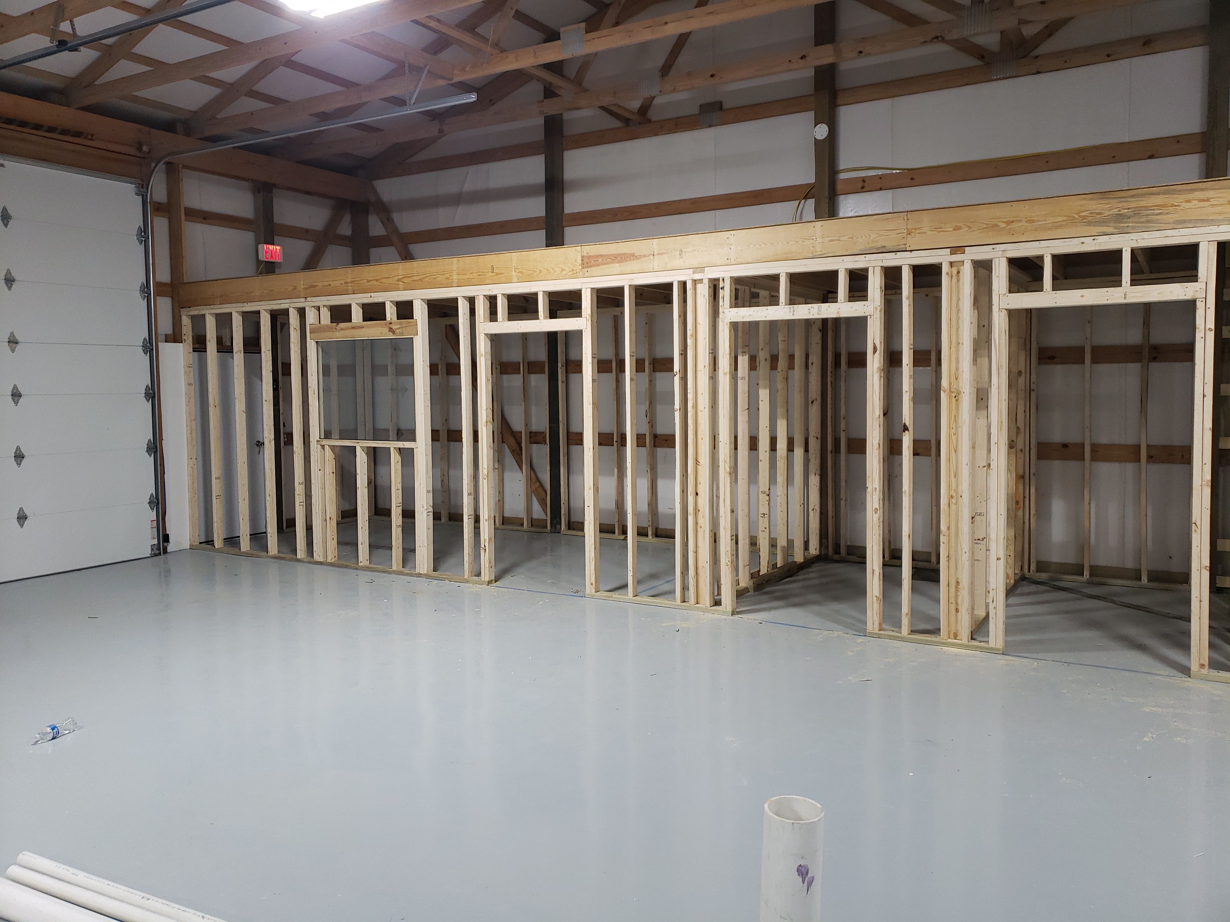 Warehouse Office & Storage Build by A Step Above Handy LLC