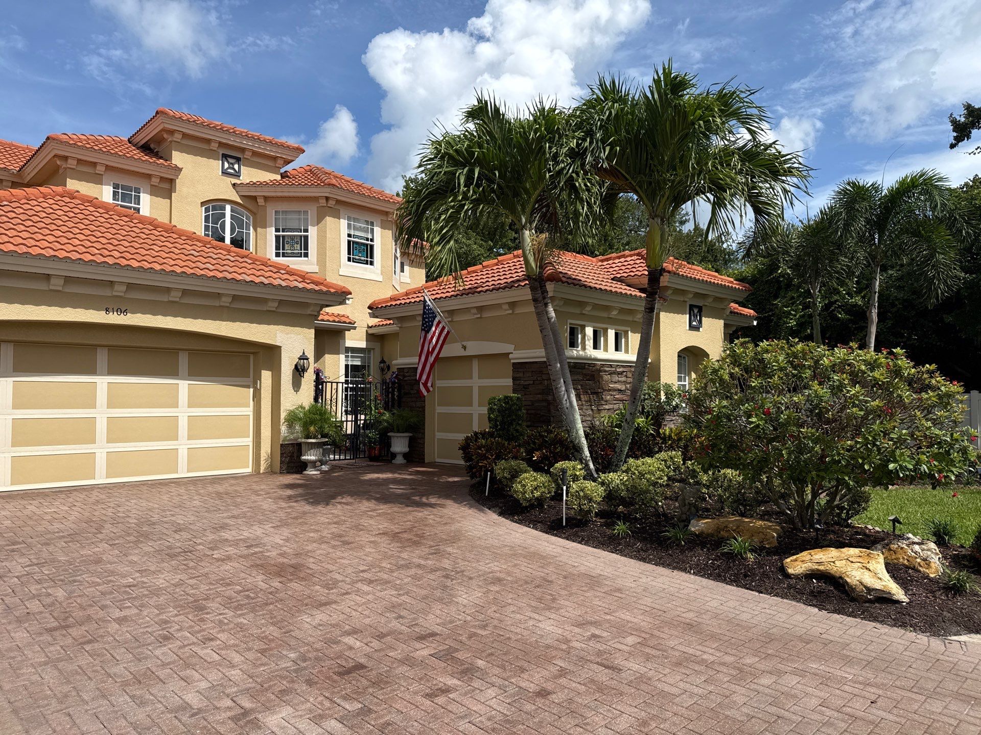 Soft Wash Tile Roof Cleaning in Sonoma Community, Sarasota, FL by Sunshine AquaWash