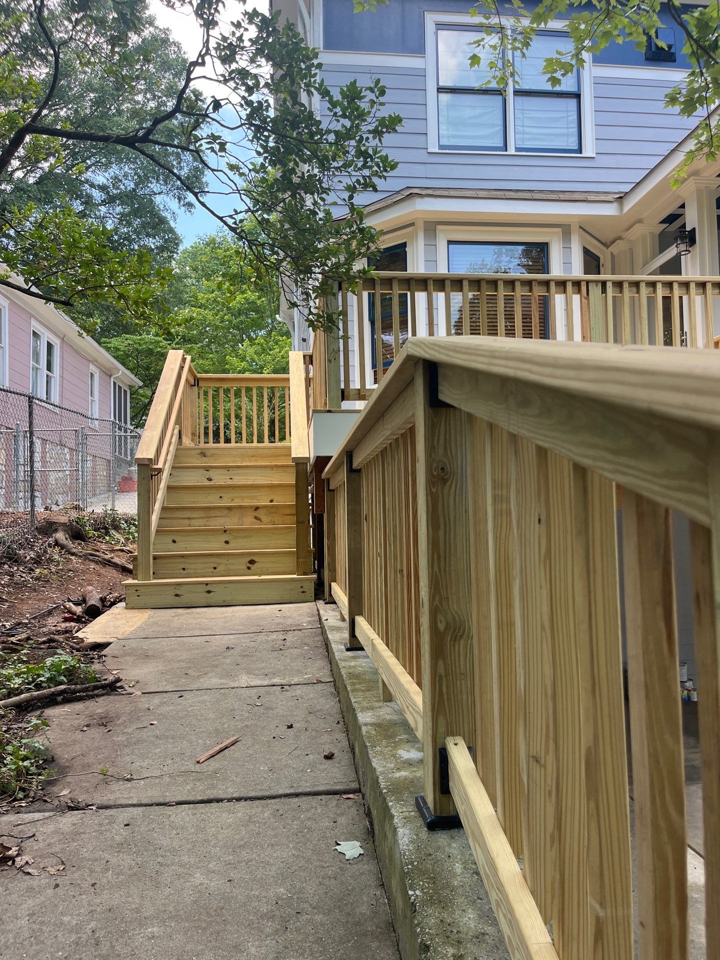 Decatur Deck Rebuild using Pressure Treated Pine by Nelson Exteriors 