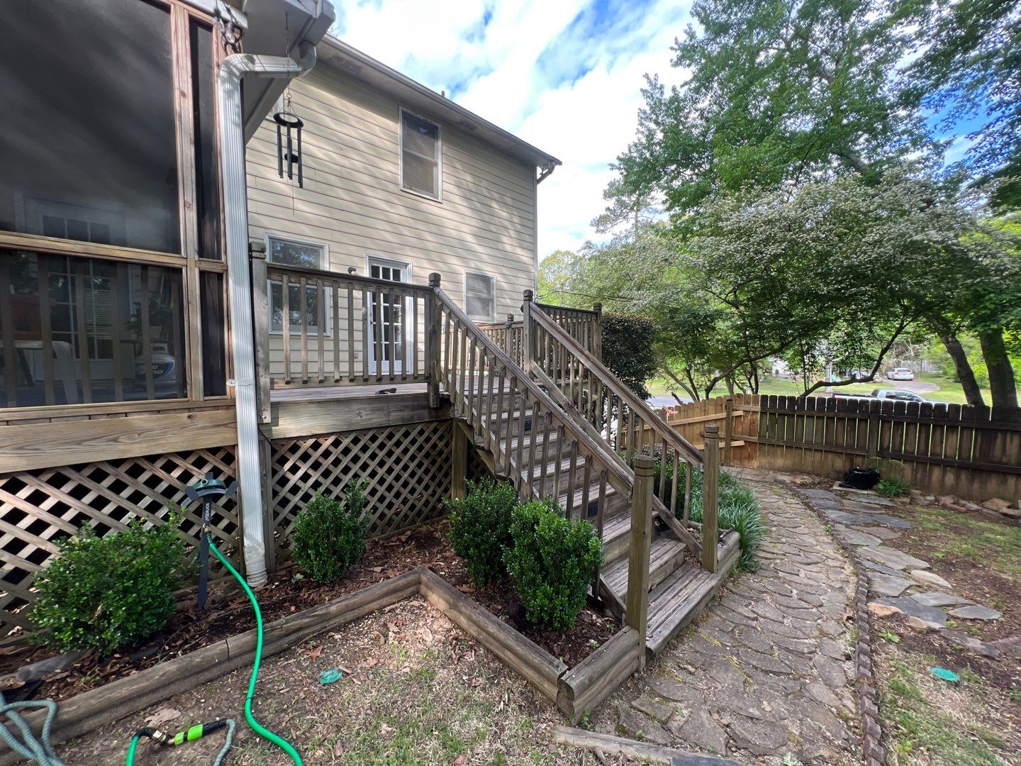 Oak Leaf Circle - Deck Installation  by Pillar and Pine