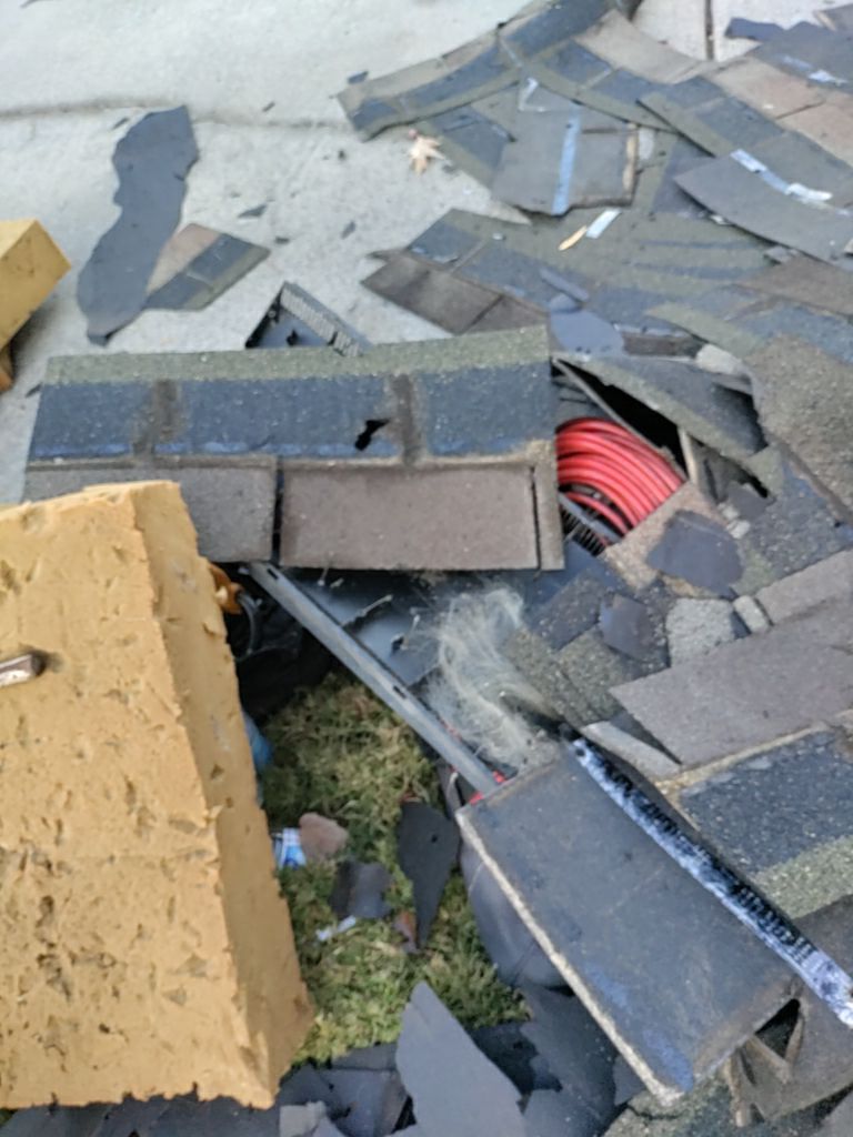 Residential Roofing Installation using Timberline HDZ Hickory  by Inspector Roofing and Restoration