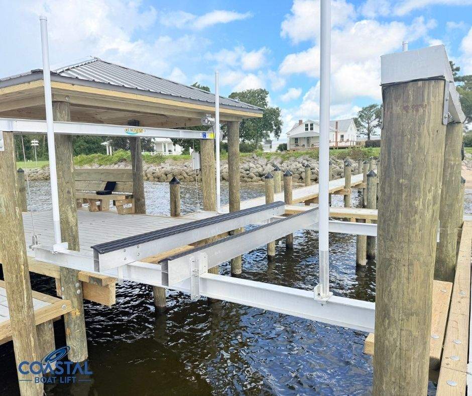 Waterfront Construction + Boat Lift Installation by Coastal Boat Lift Repair LLC