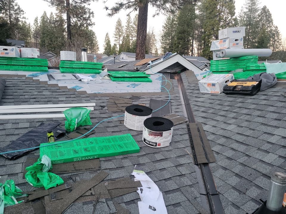 Attic Insulation, Roofing, and Solar for this in-town home by Byers Enterprises 