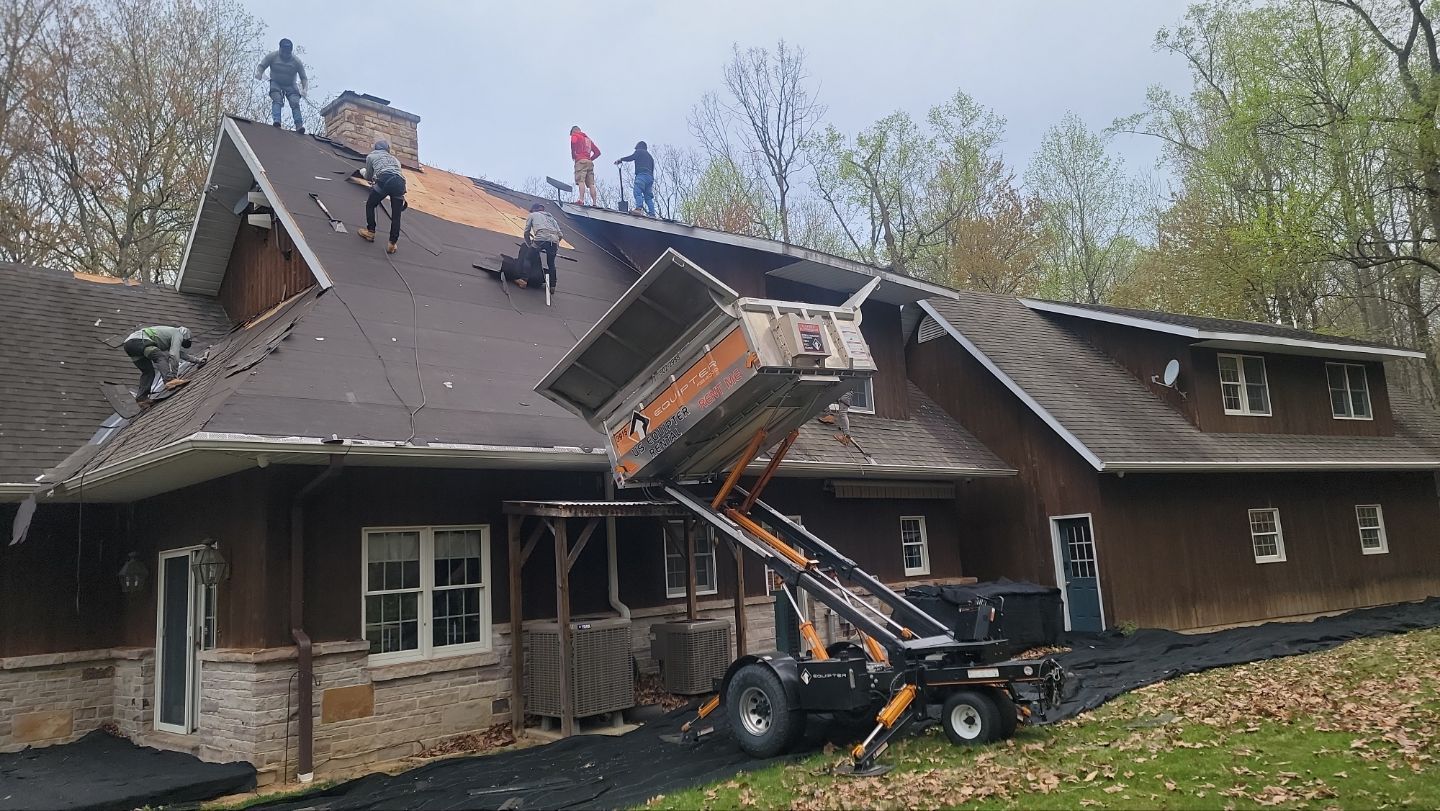 Roofing Installation using Gaf Hdz Architectural Shingle -Barkwood by Teflon Roofing