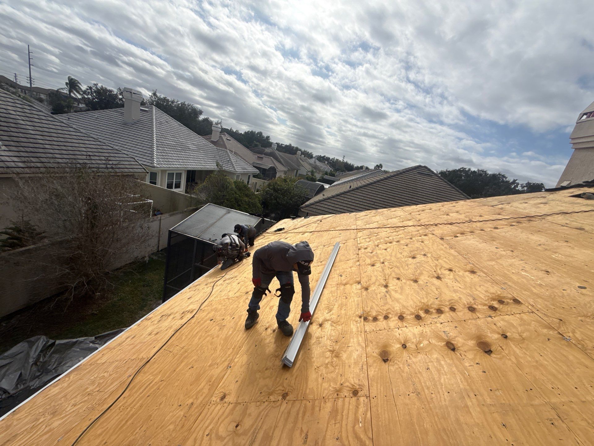 Orlando Tile Roof Replacement with Crown Windsor Shake Silverado Tiles by Fortified Roofing Solutions Corp.