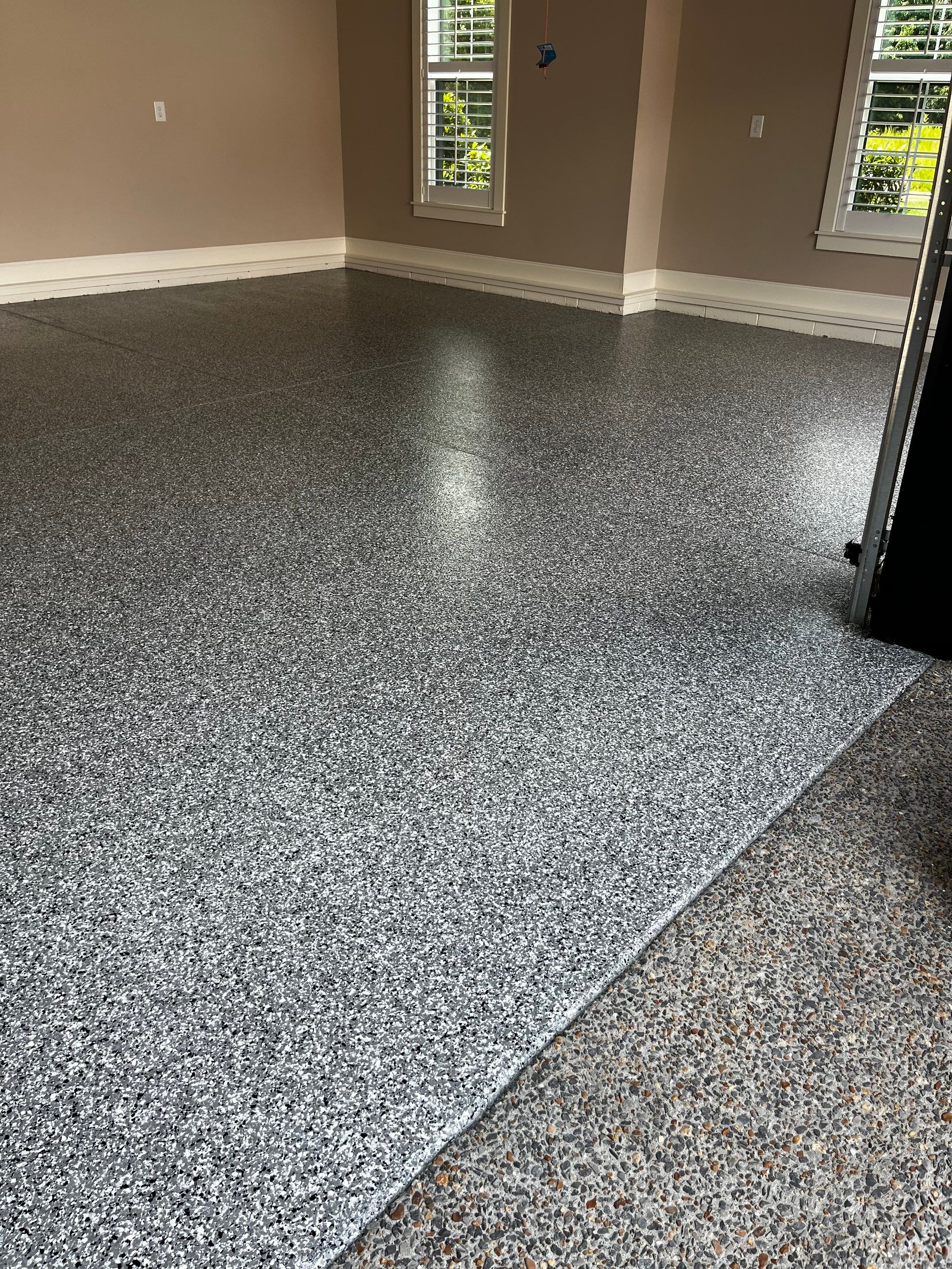 Garage Floor Coating using Wombat by My Garage Floor Guys