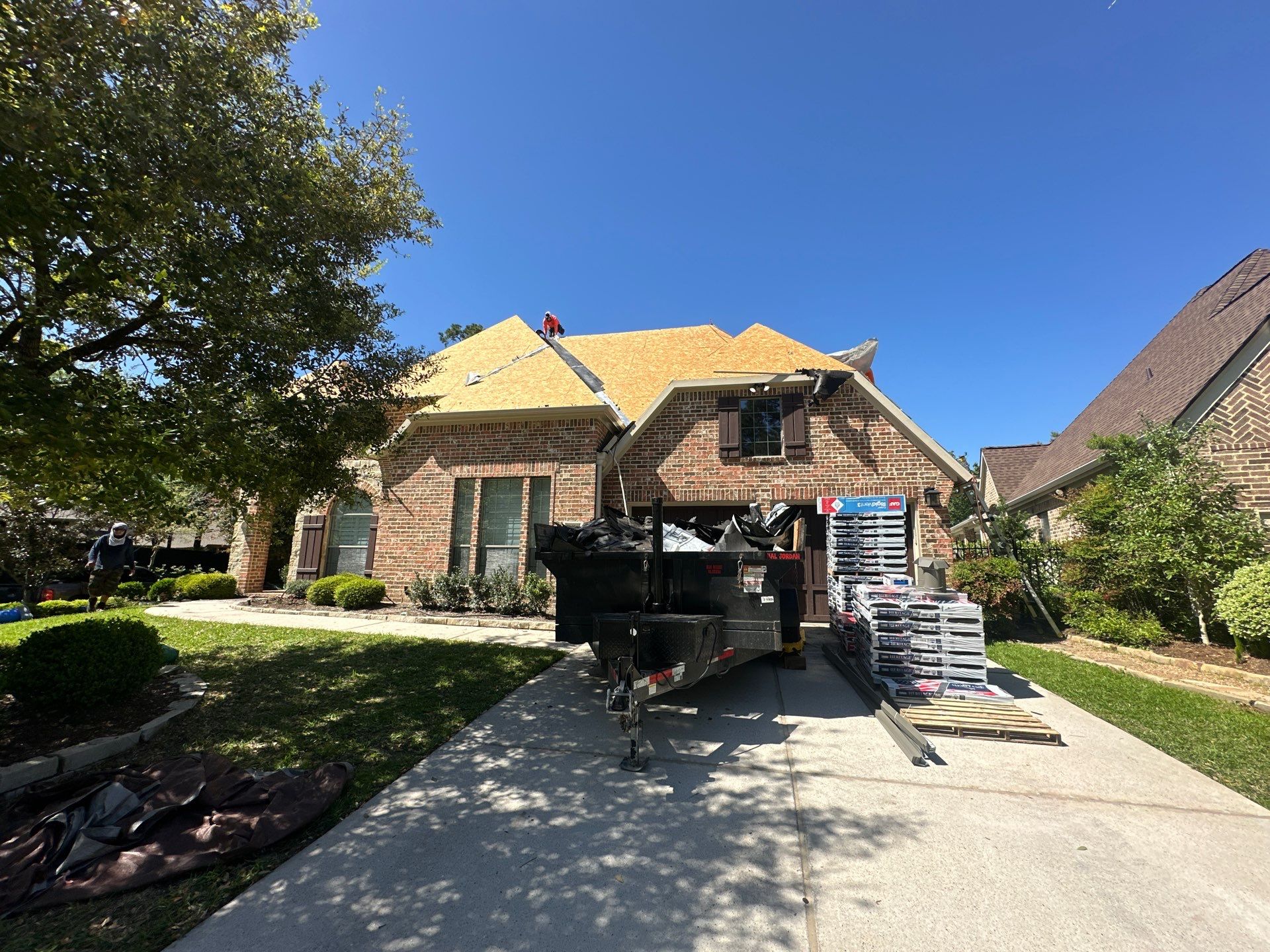 Covered Patio Remodel in The Woodlands by SophAlx LLC