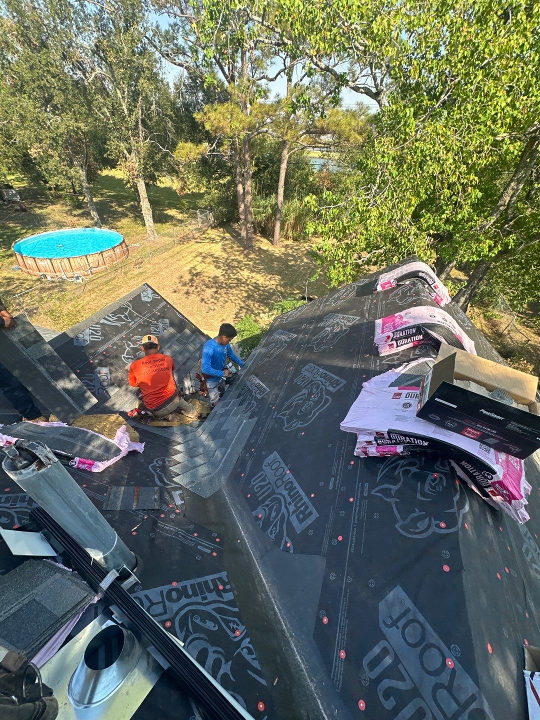 Residential Roofing Repair using Owen's Corning Duration (Lifetime) Shingles by Roof Repair Company