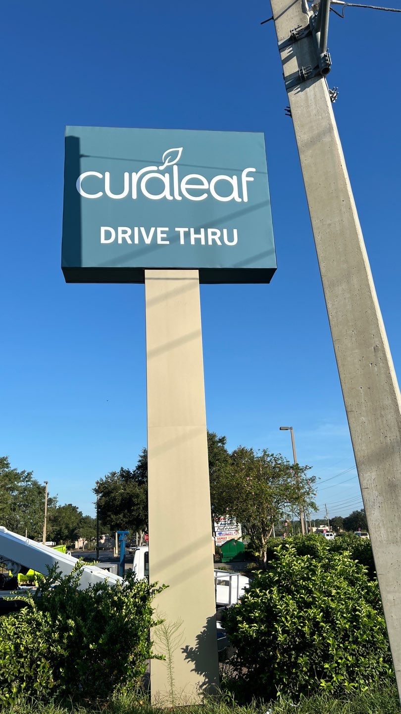 Curaleaf Receive and Install for Sign Partner by SignCrafters