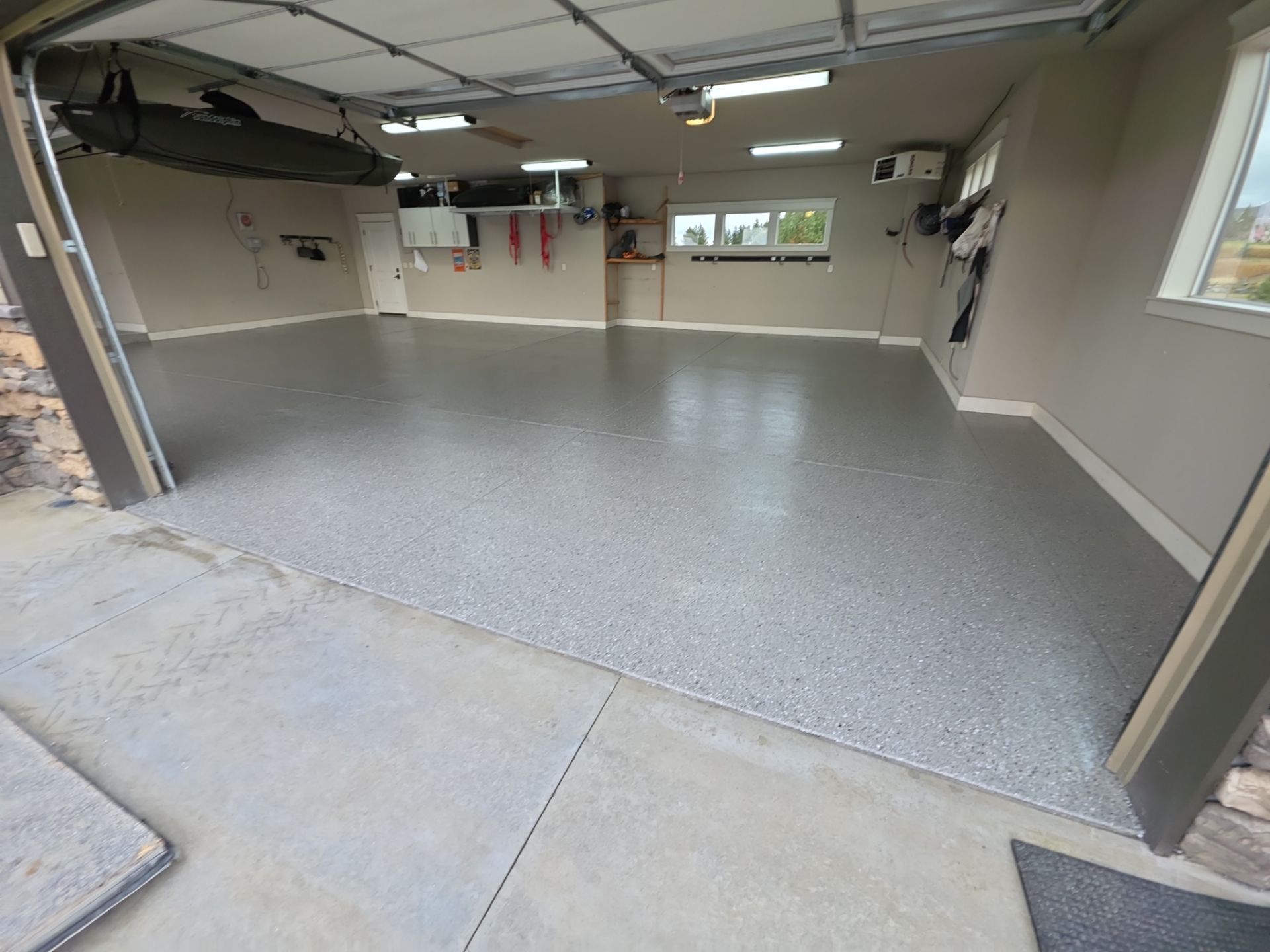 Garage Transformation using Shale Hybrid by Croc Coatings, LLC