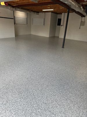 Garage Floor Coating using Gravel