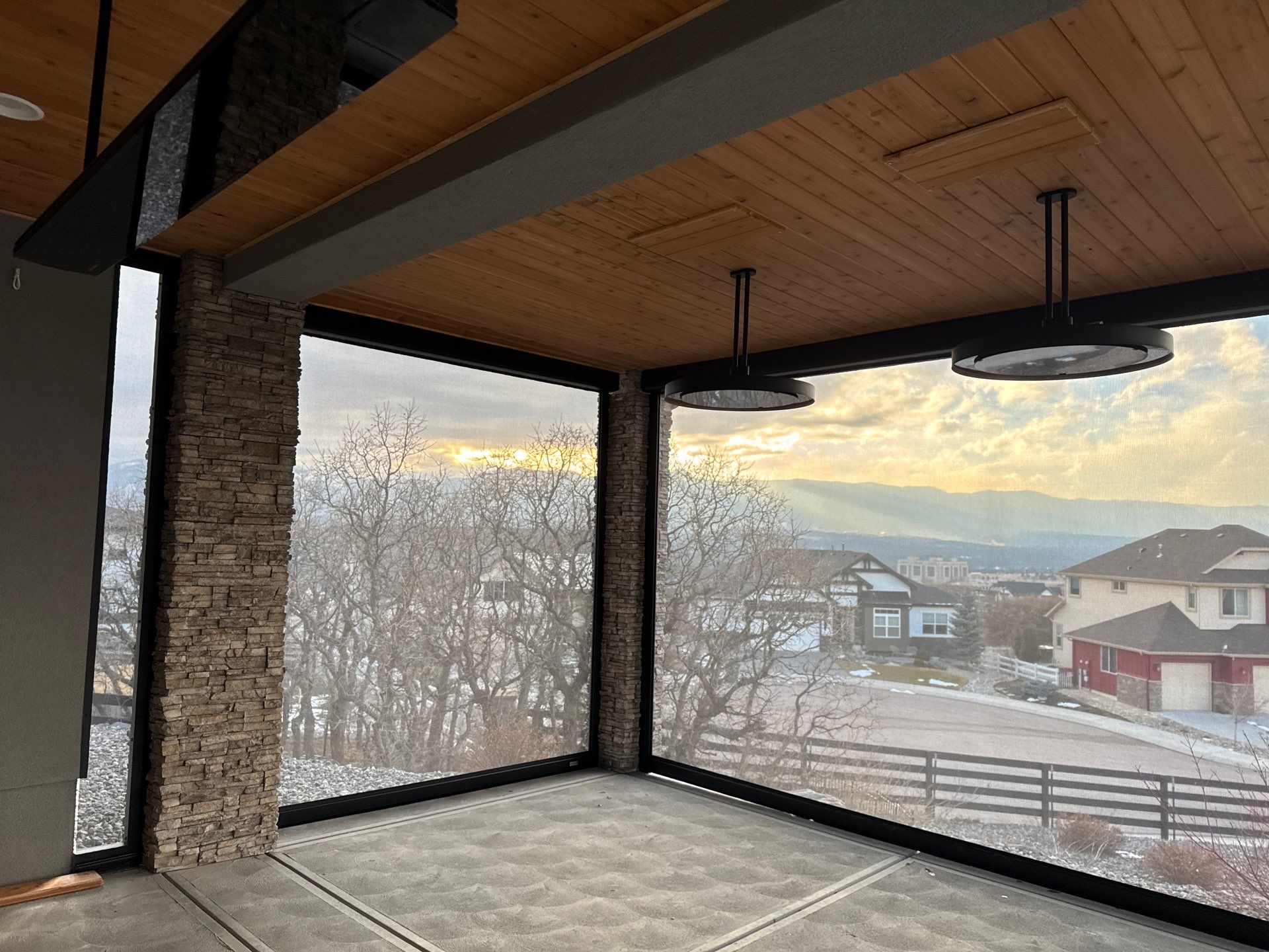 Motorized Screens & Outdoor Heaters by Outdoor Solutions Colorado