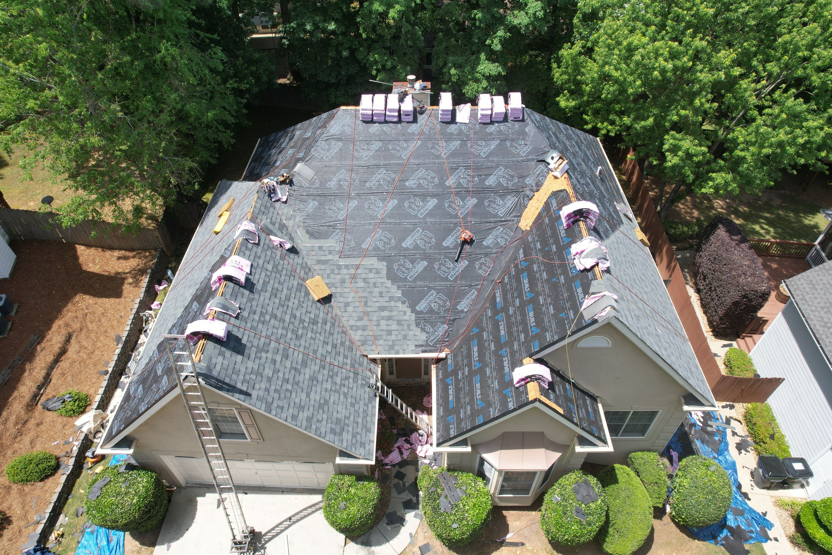 Residential Roof Replacement using Owens Corning Estate Gray by Inspector Roofing and Restoration