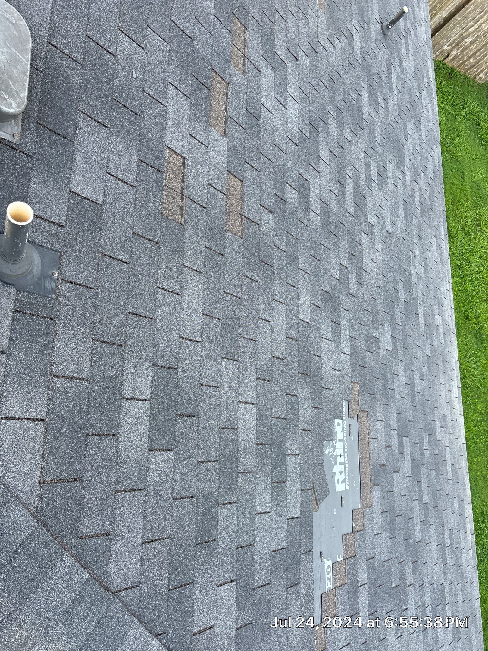 Roof Repair -Hurricane Beryl by Berry Good Roofing 