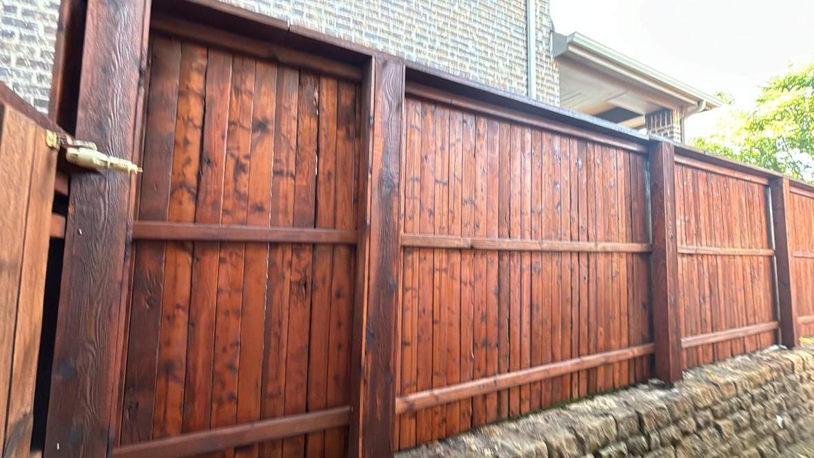 Fence Staining using Fence Stain by Lighthouse Contractors