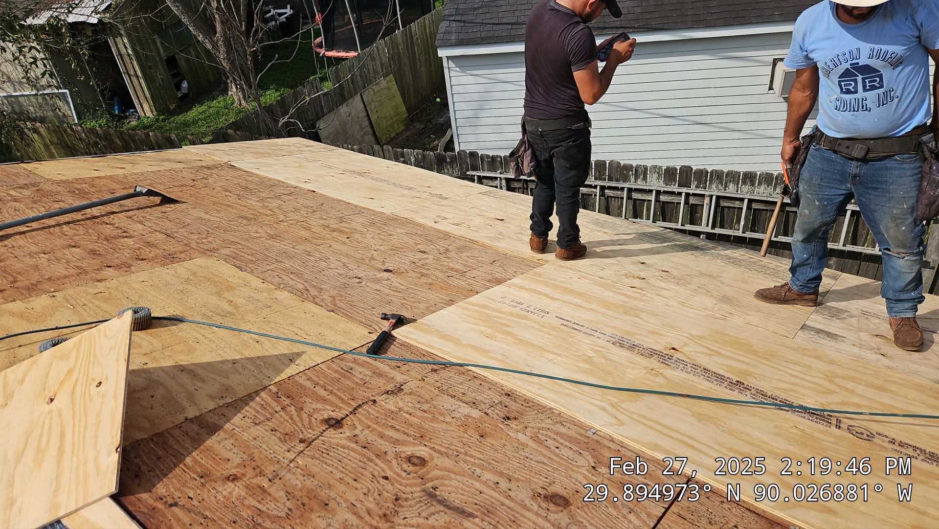Project in Gretna by Robertson Roofing & Siding Inc