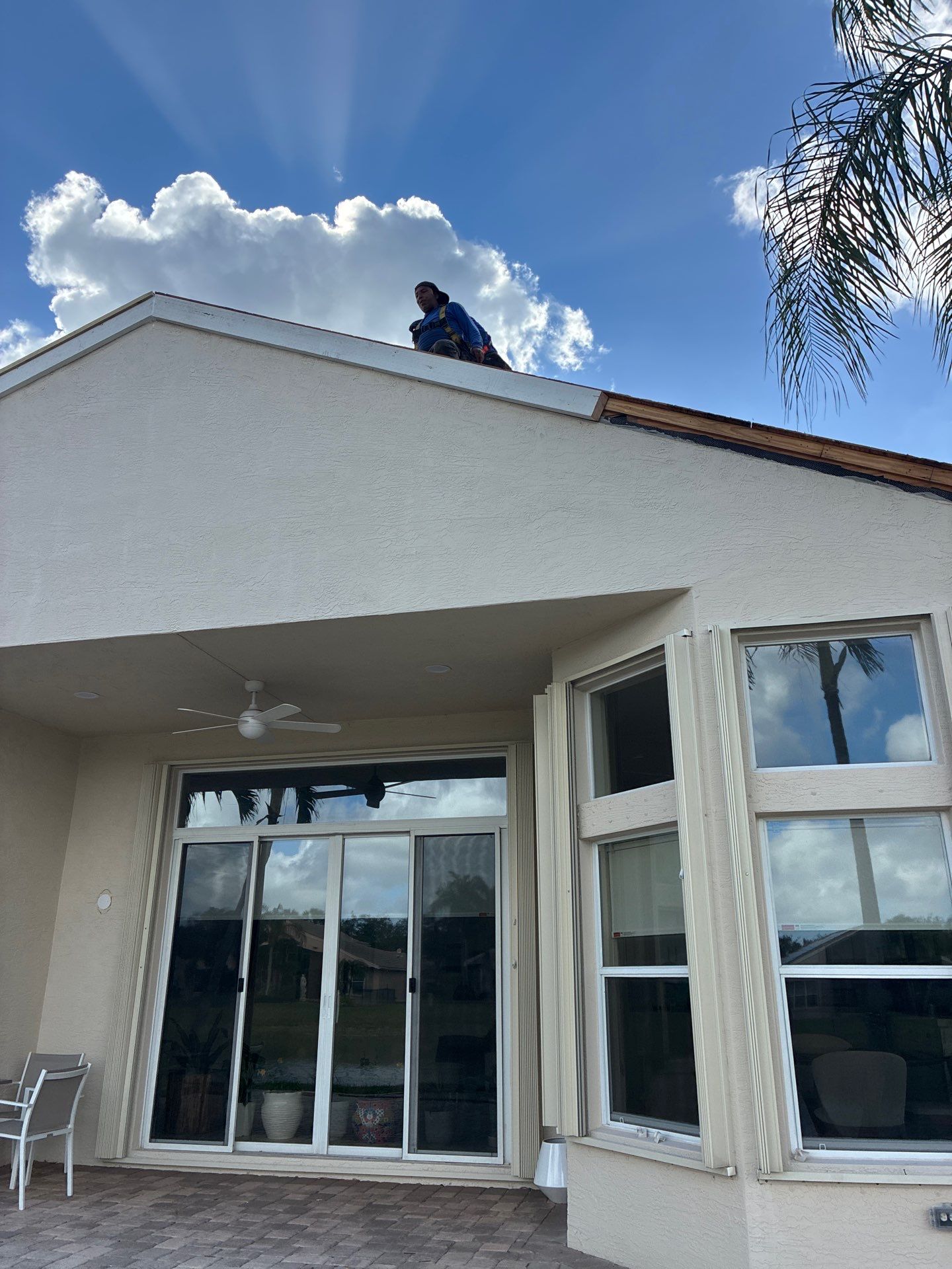 Full Concrete S-Tile Roof Replacement and Deck Repair in Wellington by Aastro Roofing
