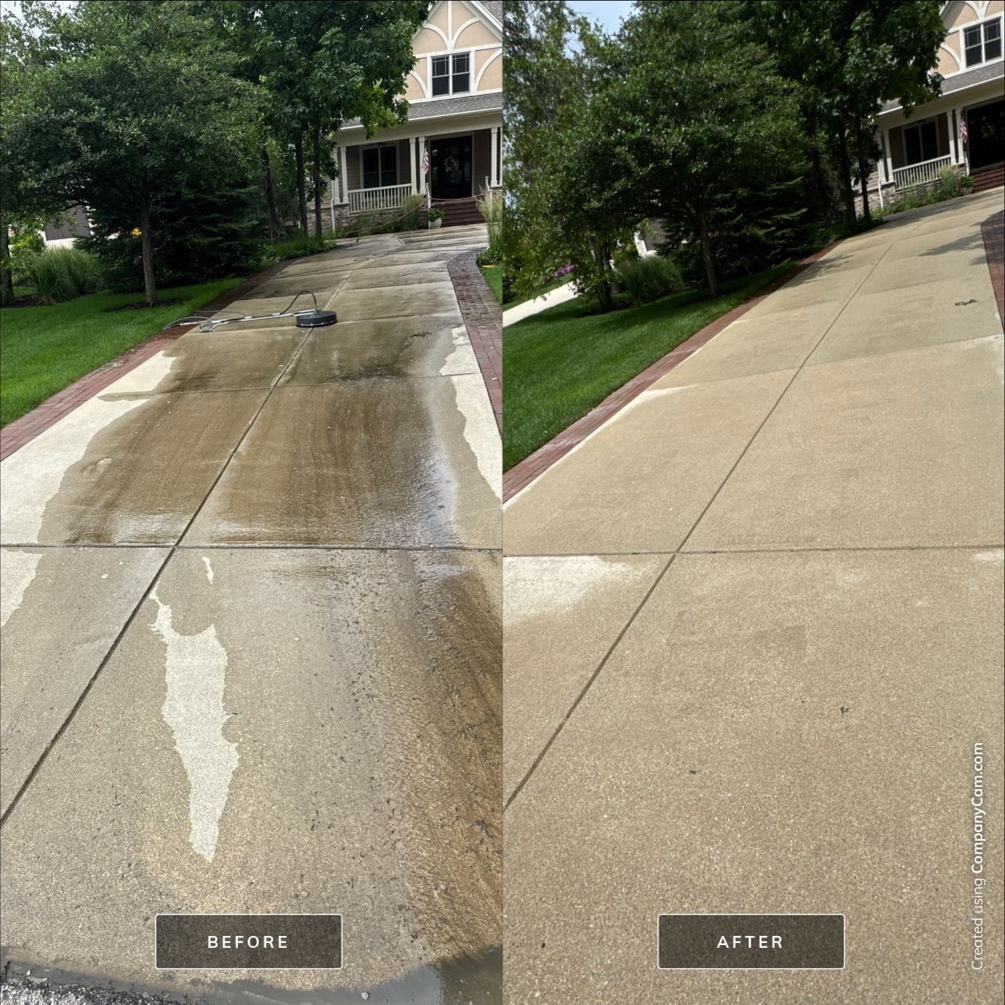 Project in Lake Geneva by Simmons Power & Soft Washing