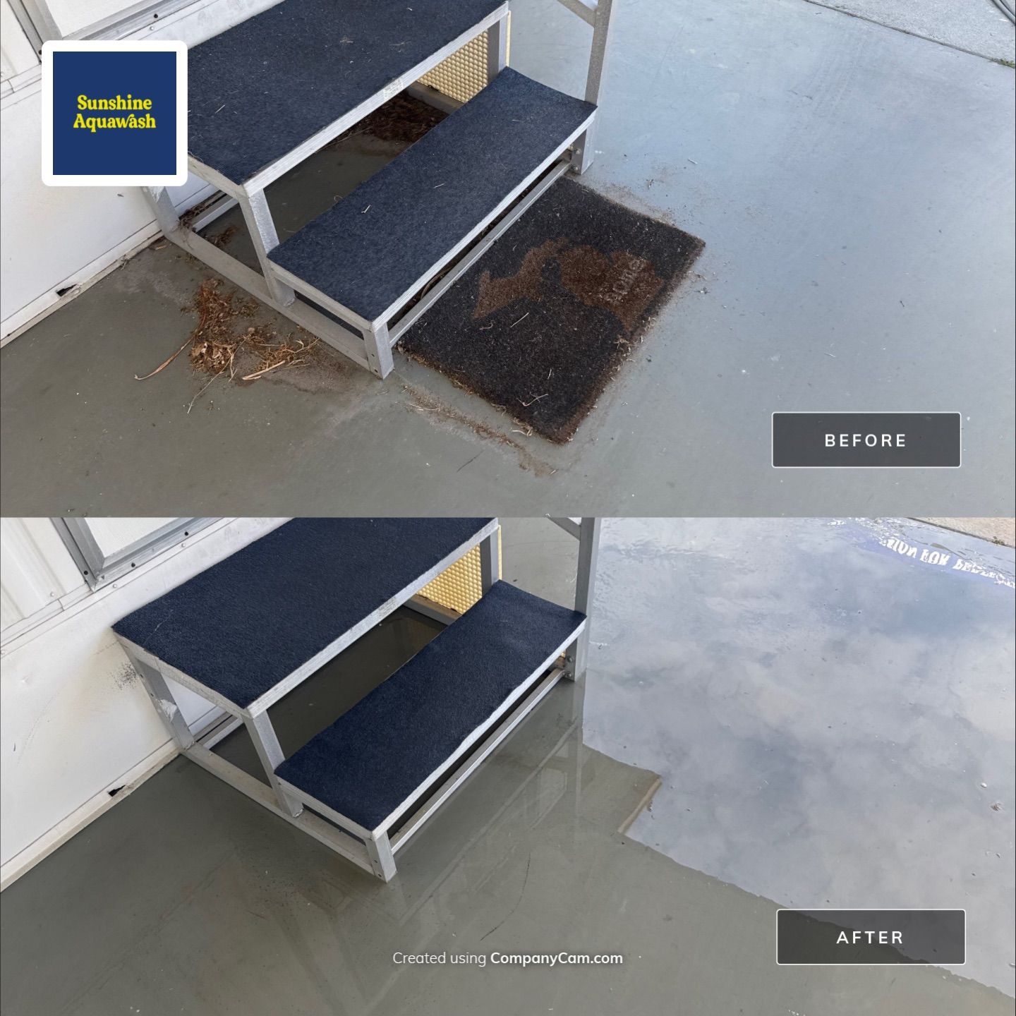 Mobile Home Wash in the Palmetto Mobile Home Club by Sunshine AquaWash