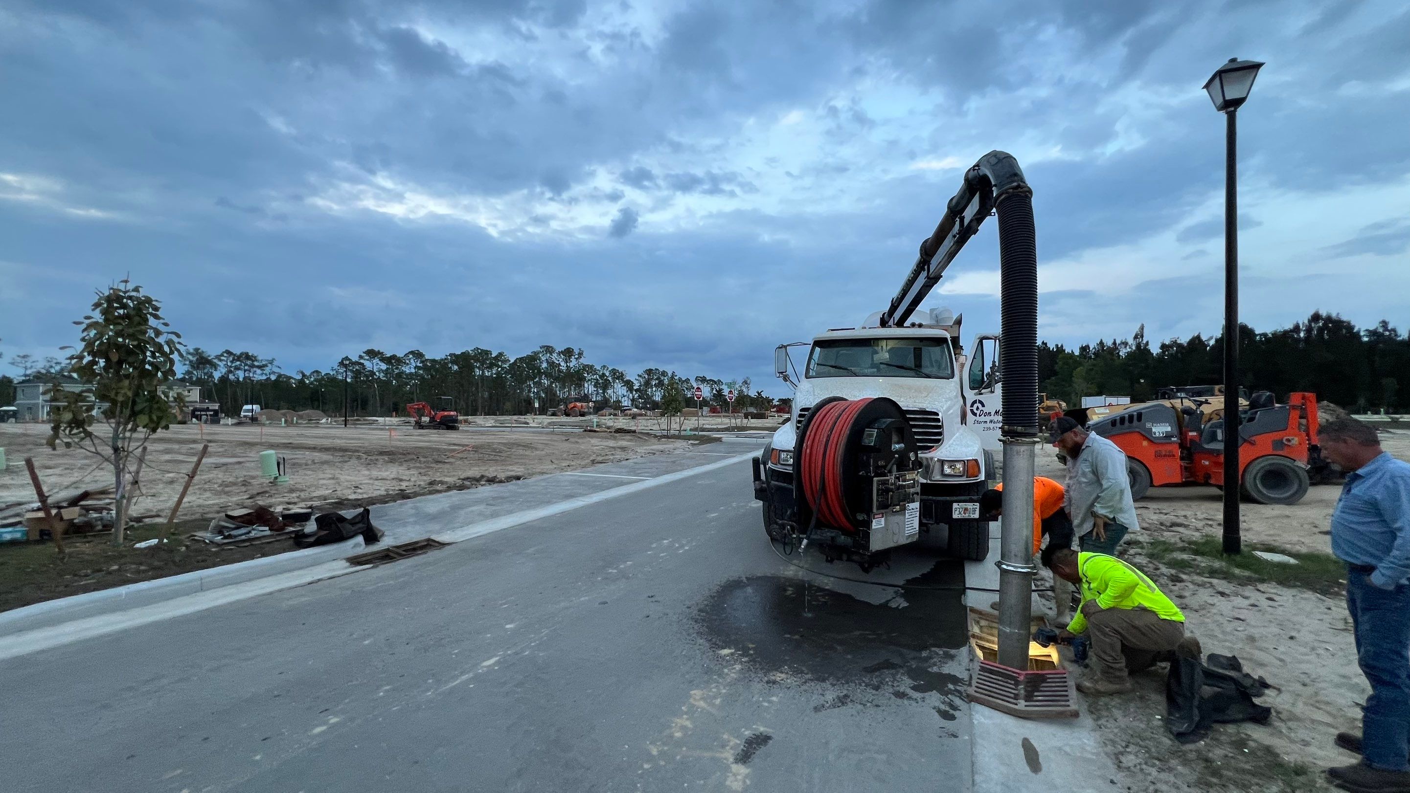 New Community Stormwater System Catch Basin Cleaning by Don Mar, Inc. Storm Water Solutions