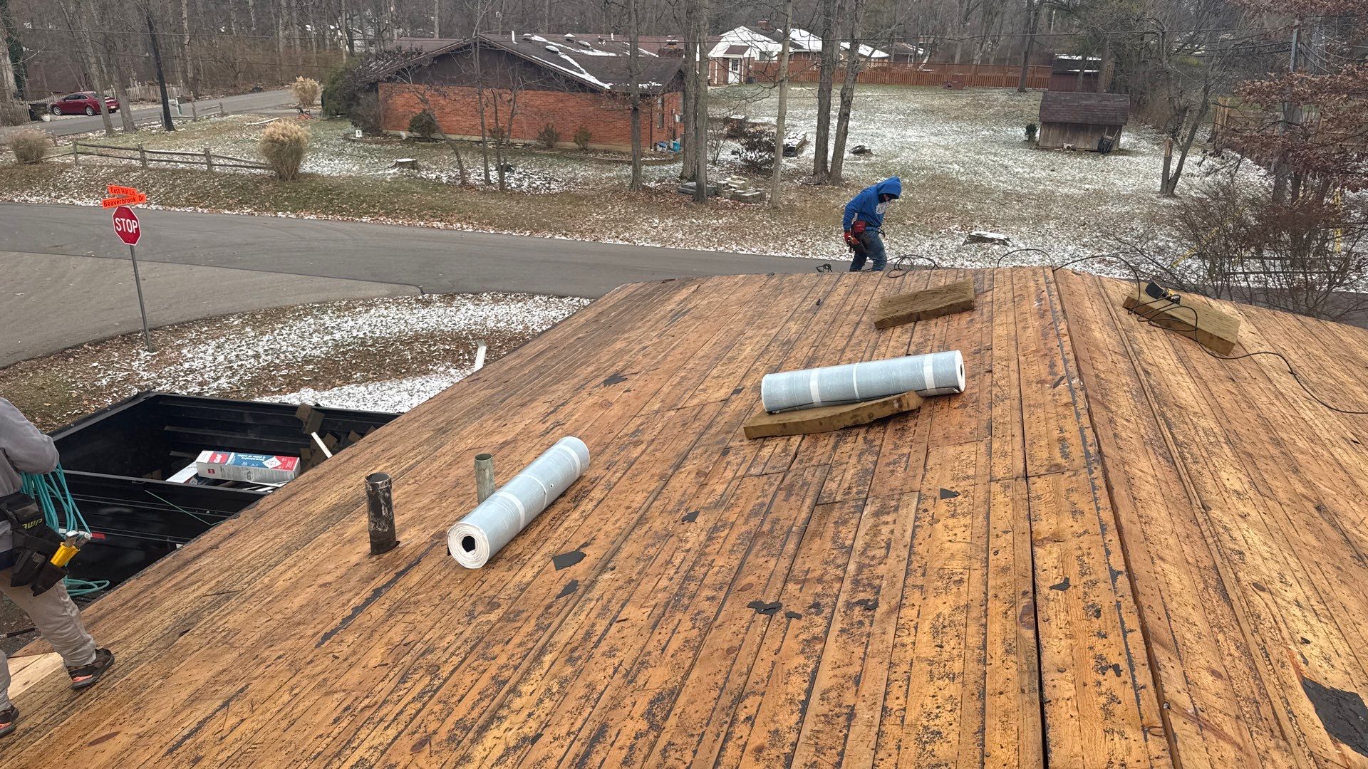Residential Roofing Installation using Timberline UHDZ Shingles - Barkwood by RoofX 