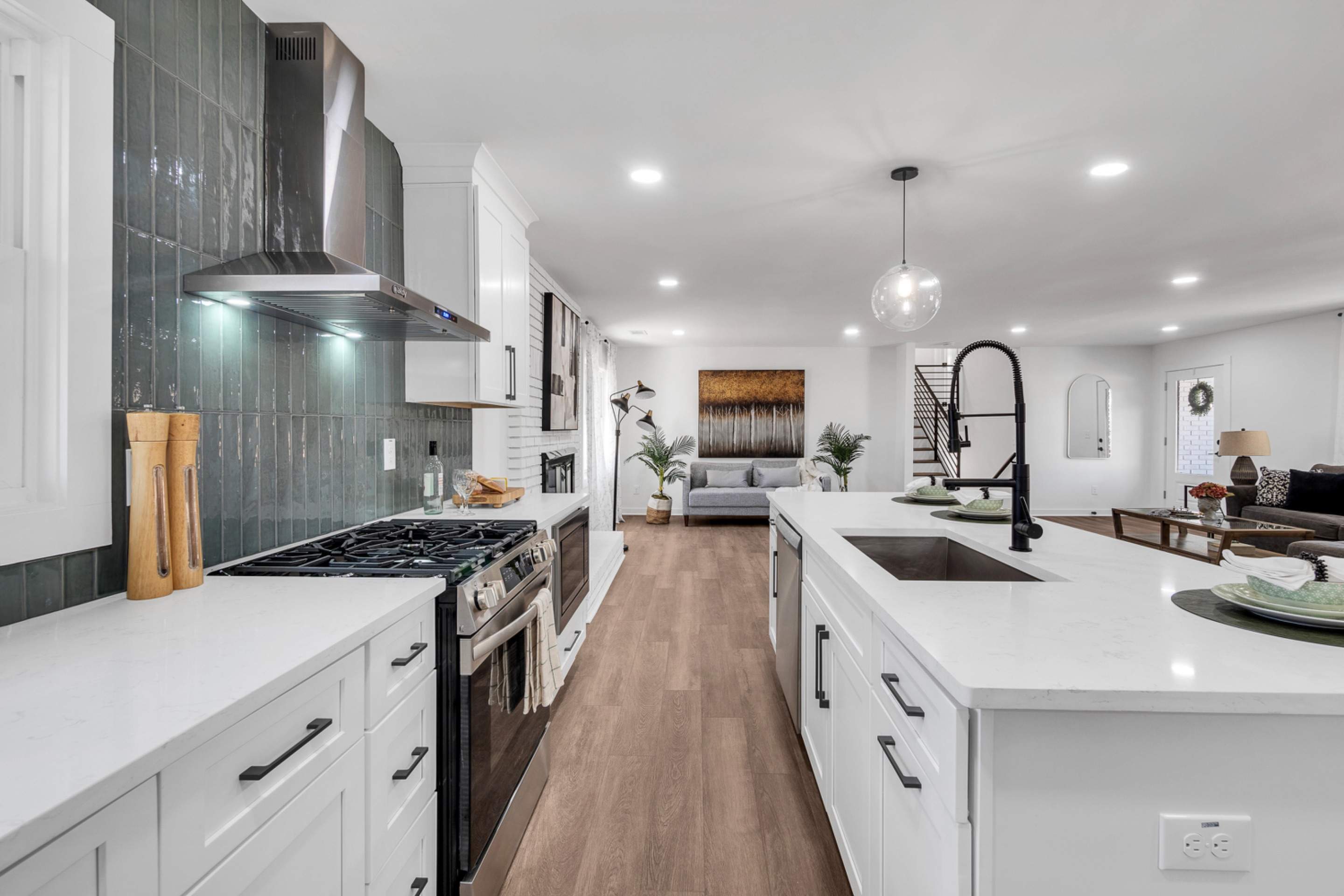 Complete Interior Home Renovation and Basement Finishing in Marietta by Swift Home Renovations 