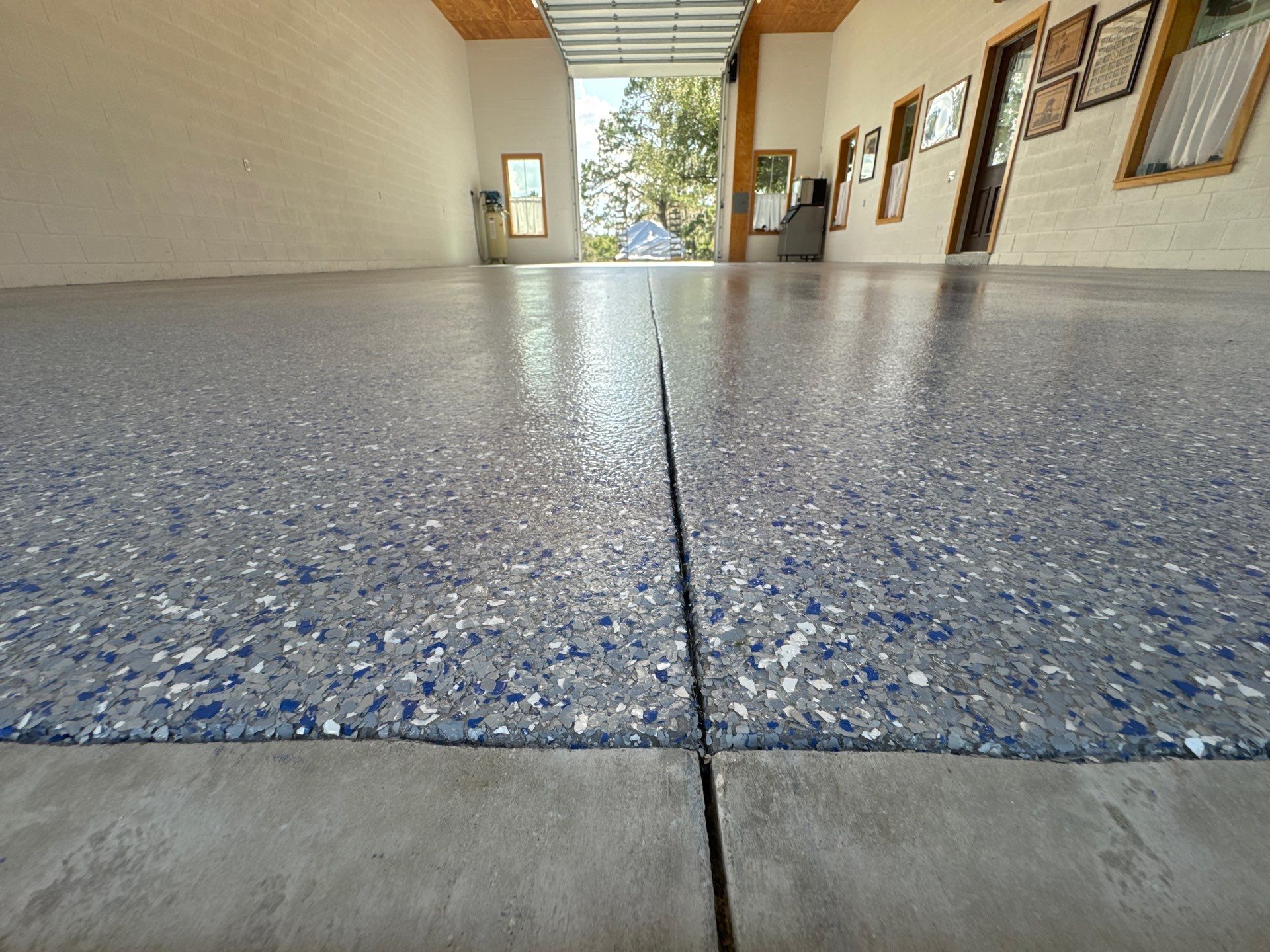 Garages Project in Micanopy, FL in Custom Color by Cross Creek Concrete Coatings