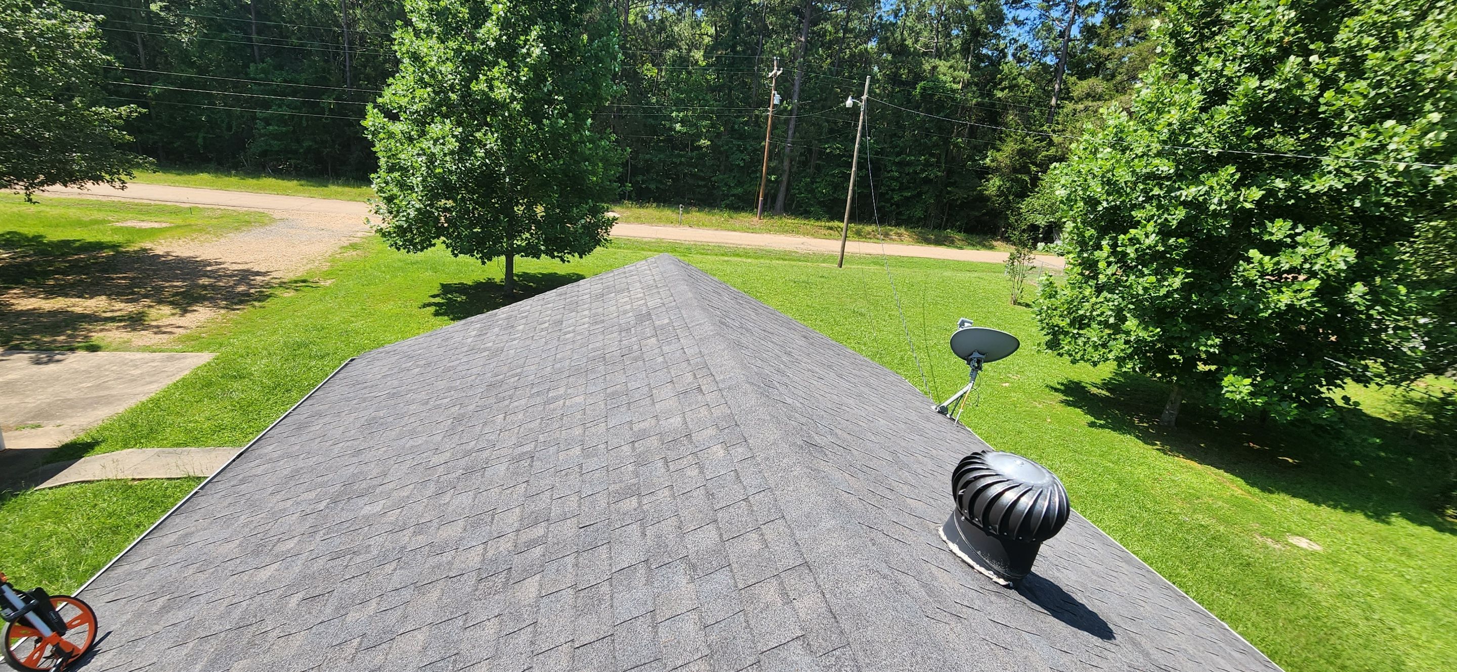 Residential Shingle Reroof using CertainTeed XT25: Moire Black by Hostetler Roofing
