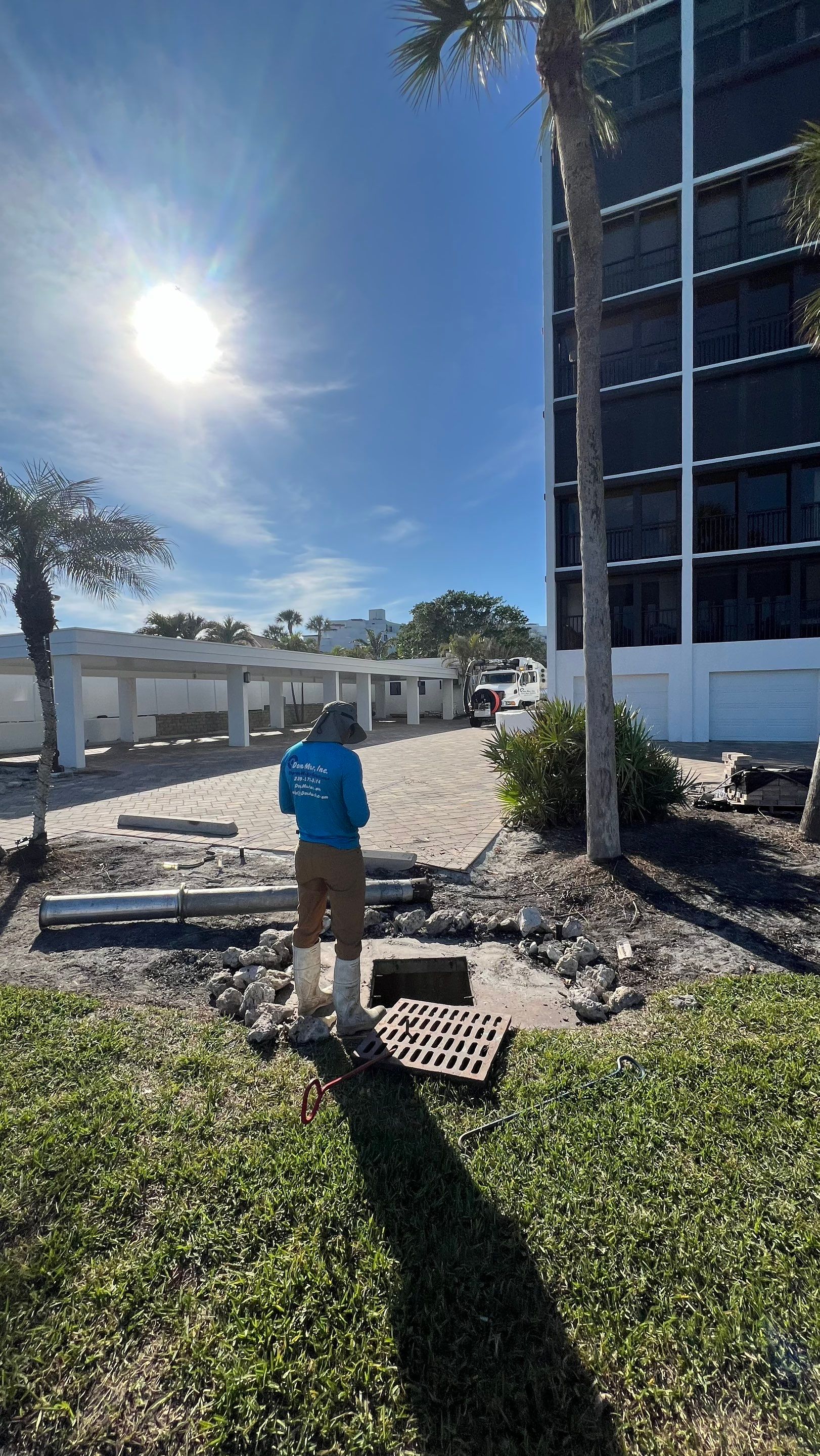 Naples Condo Complex Stormwater System Maintenance and Hurricane Cleanup by Don Mar, Inc. Storm Water Solutions