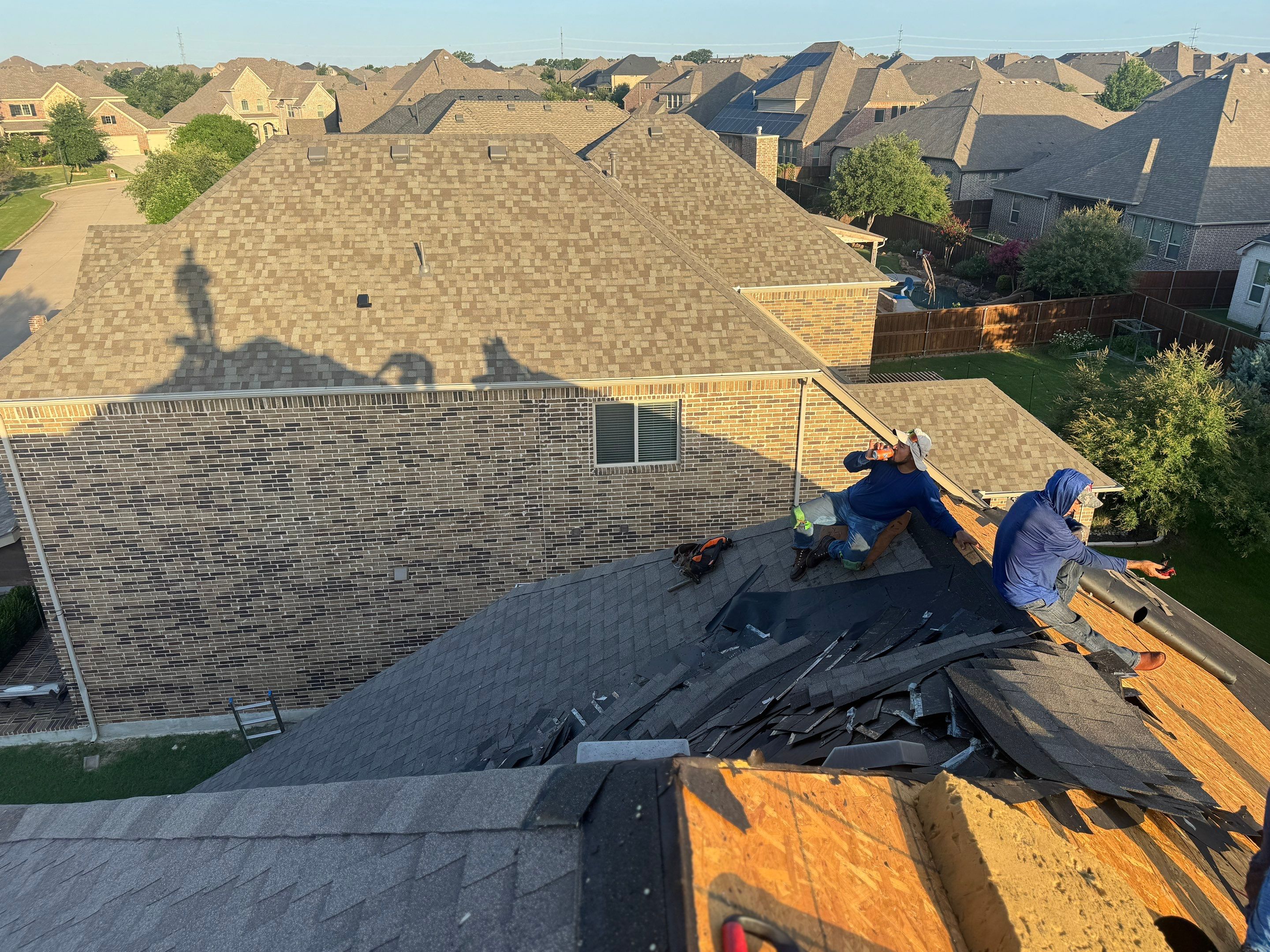Inspection Wind damages and ceiling leaks McKinney, TX by NIMBUS GENERAL CONTRACTORS, LLC