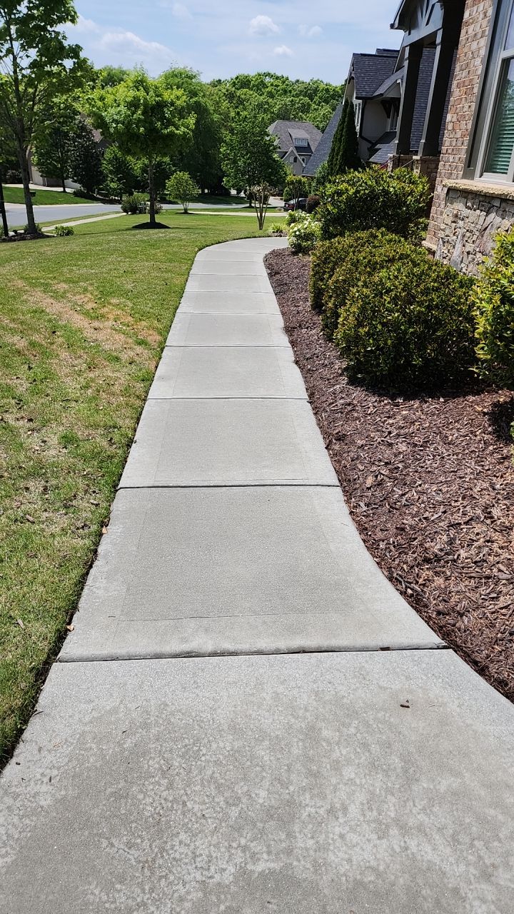 concrete Clean using cleaner by G&H Home Tech Pros LLC