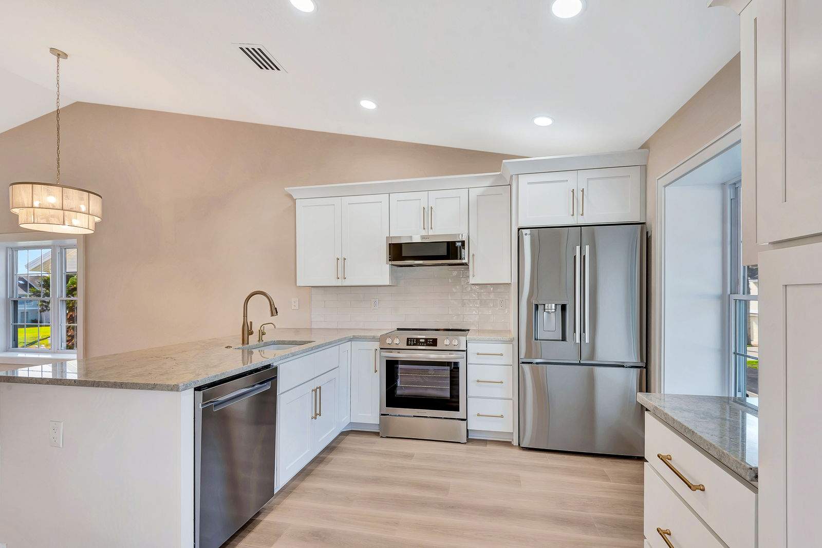 Treasure Island Interior Remodel Featuring Vaulted Ceilings and Custom Cabinetry by Vertical General Contracting