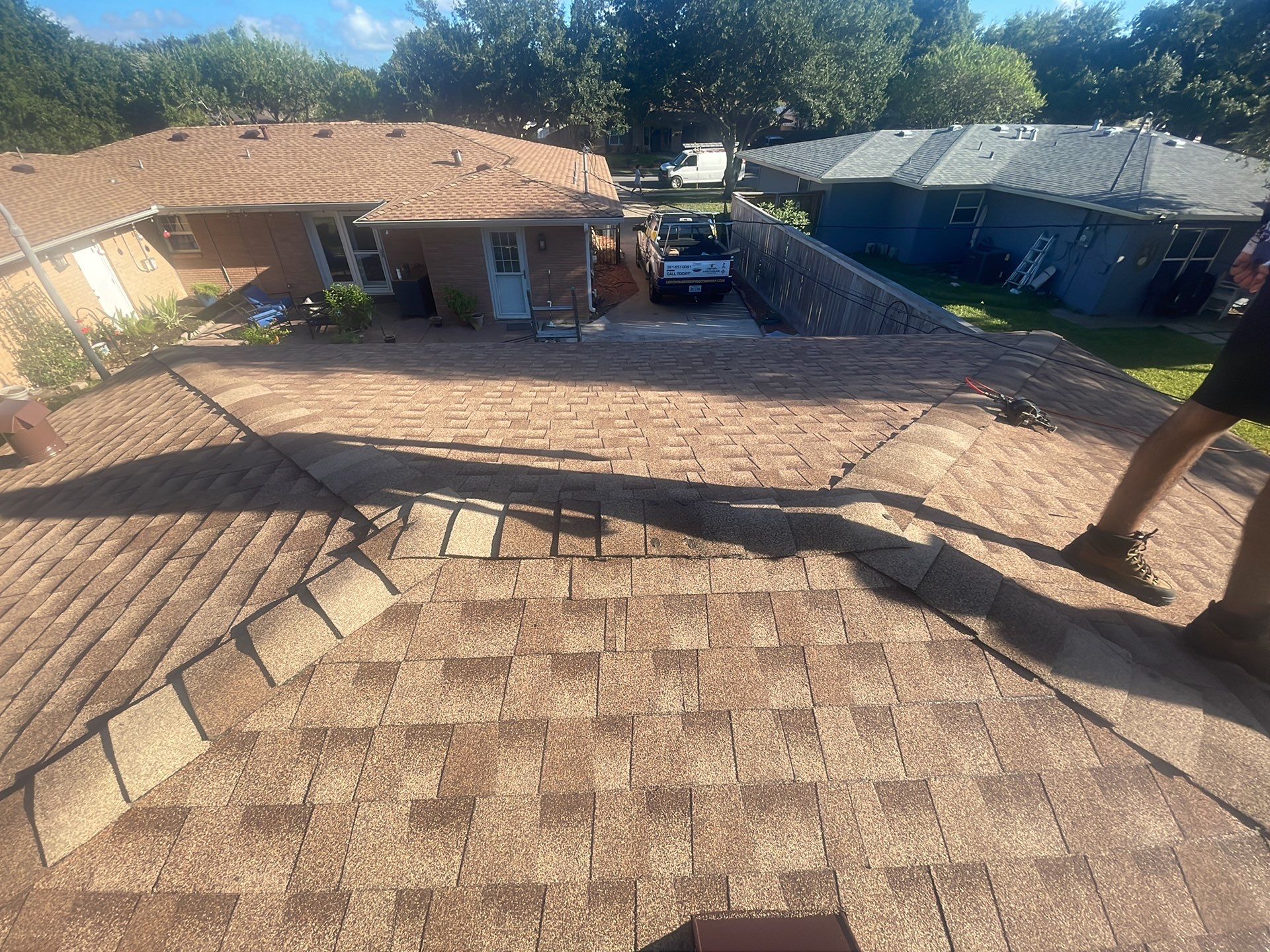 Residential Roofing Installation using GAF HDZ Shakewood by Lighthouse Roofing