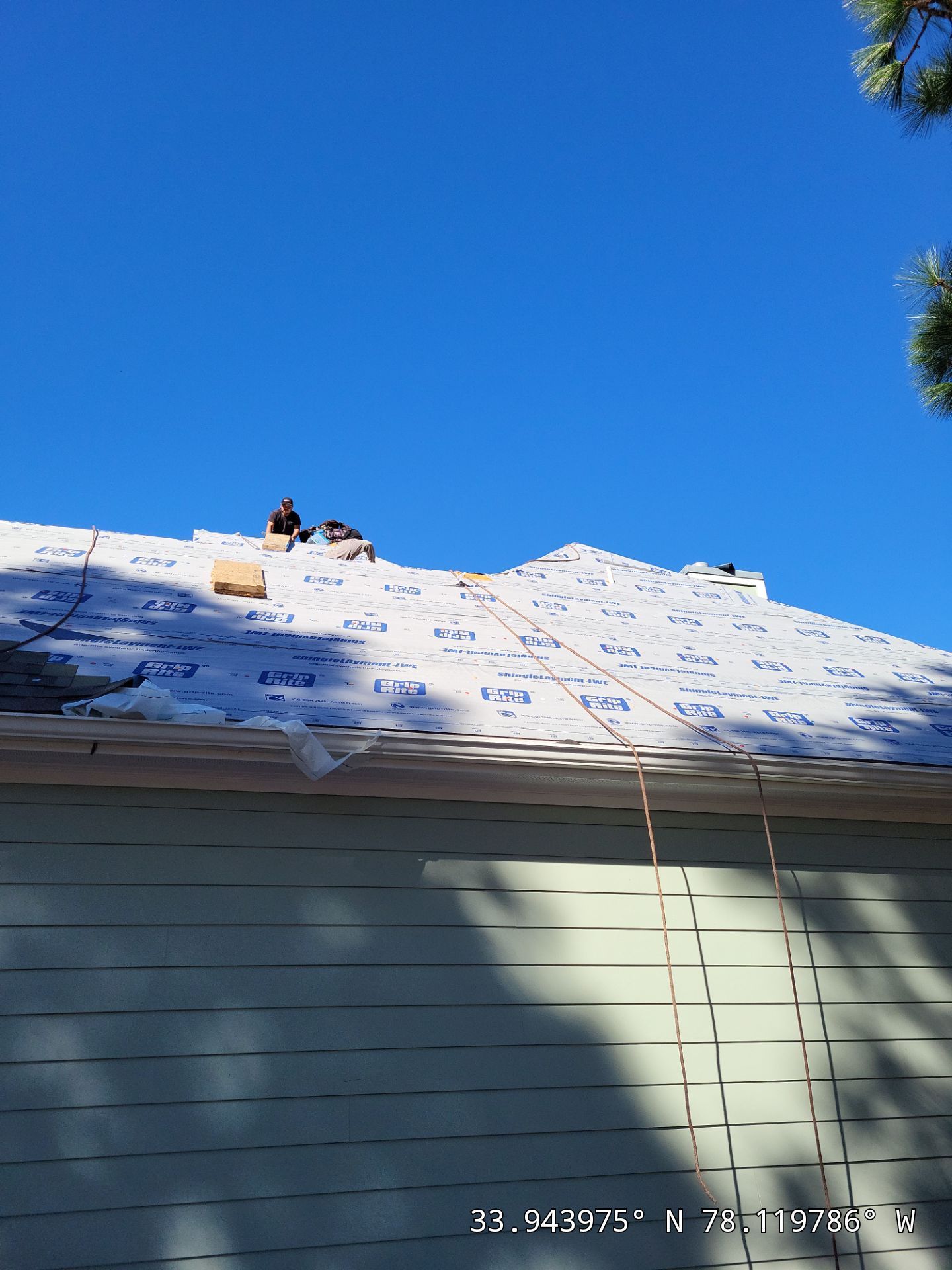 Storm Damage Insurance Claim Roof Replacement in Southport, NC Using CertainTeed by RGR Construction and Roofing, LLC